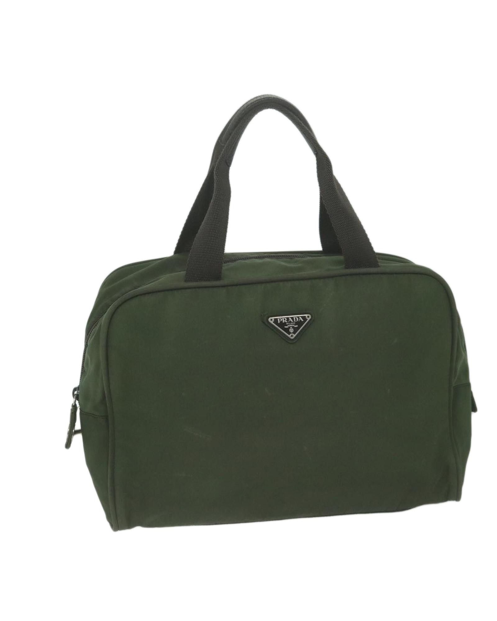 image of Prada Green Synthetic Shoulder Bag With Practical Elegance, Women's