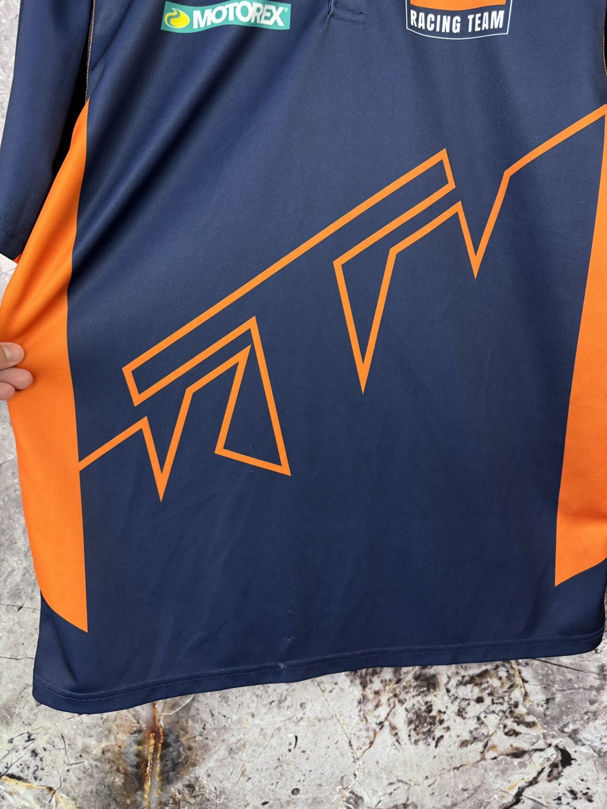 Red Bull Red Bull KTM Racing Team Polo Shirt Navy Orange Motorex WP Size US L / EU 52-54 / 3 - 12 Thumbnail