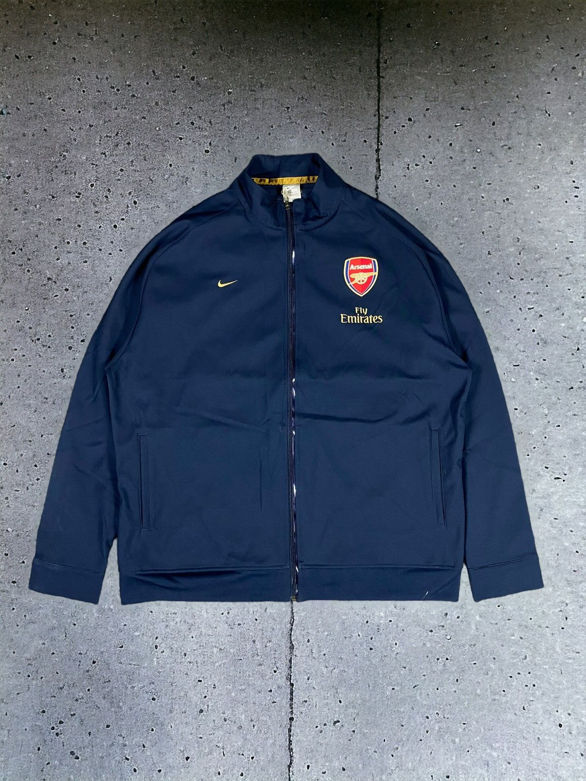 image of Nike Soccer Light Jacket Arsenal 90's Vintage in Navy, Men's (Size 2XL)