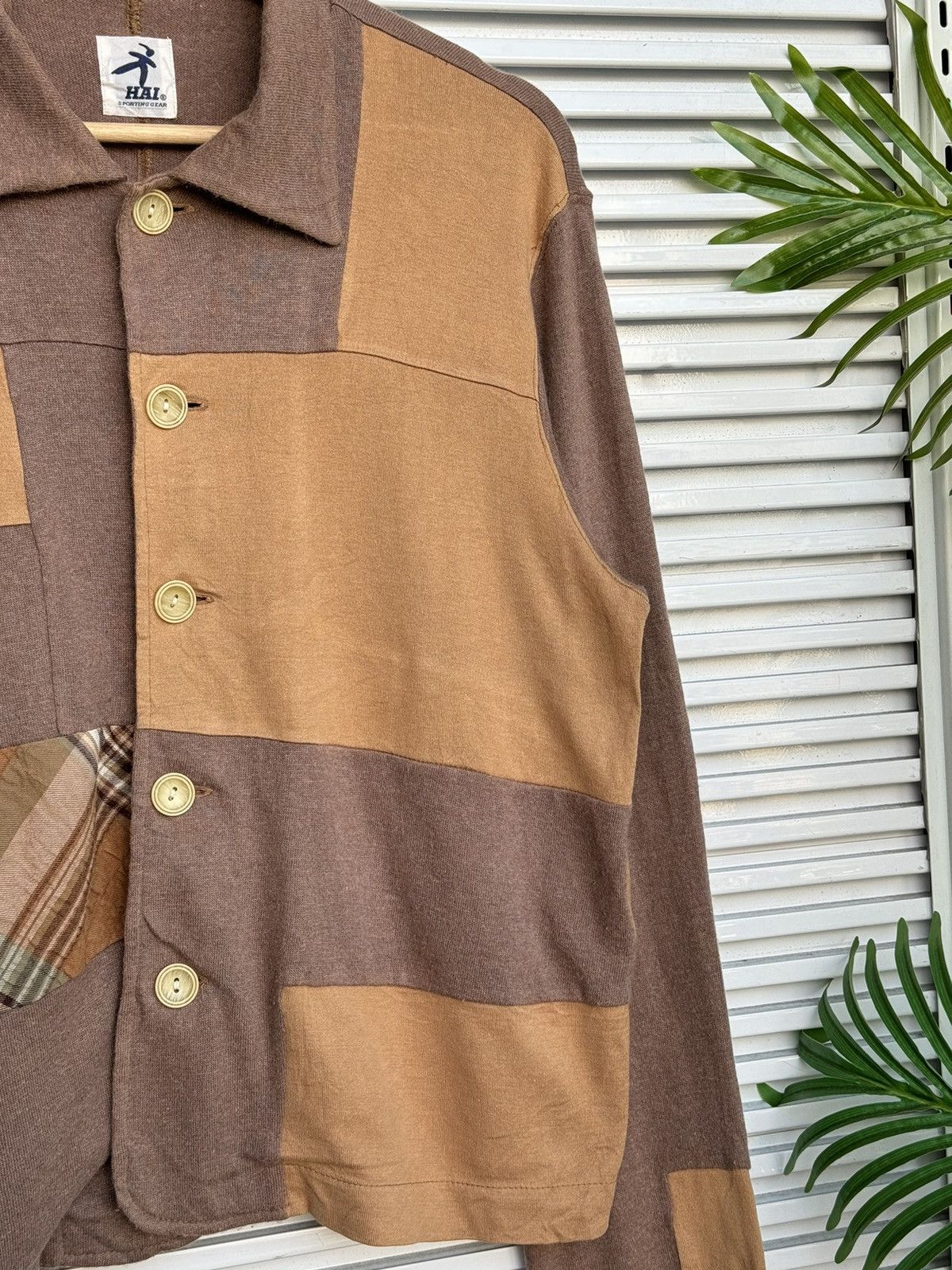 Hai Sporting Gear × Issey Miyake Vintage Issey Miyake Hai Sporting Gear Button Crewneck Size US M / EU 48-50 / 2 - 5 Thumbnail
