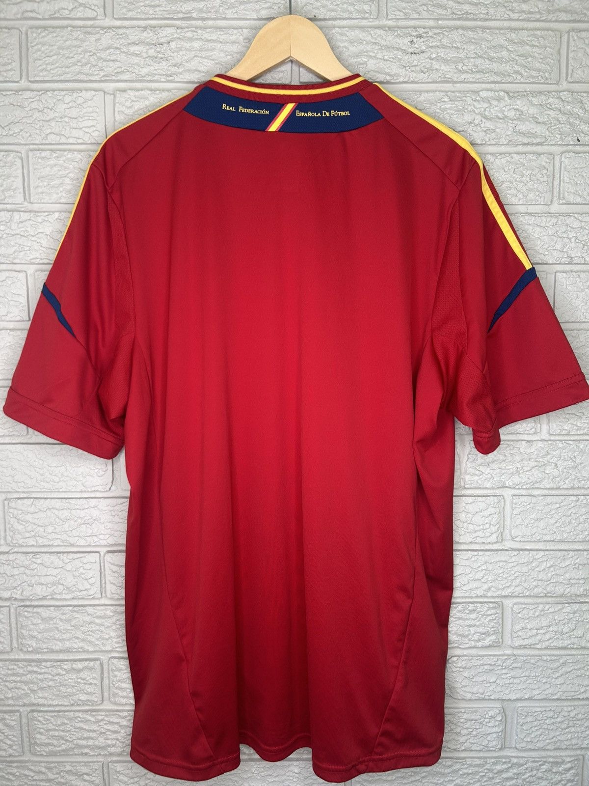 Adidas Adidas Spain National Team 2012 Home Jersey Size US XXL / EU 58 / 5 - 8 Thumbnail