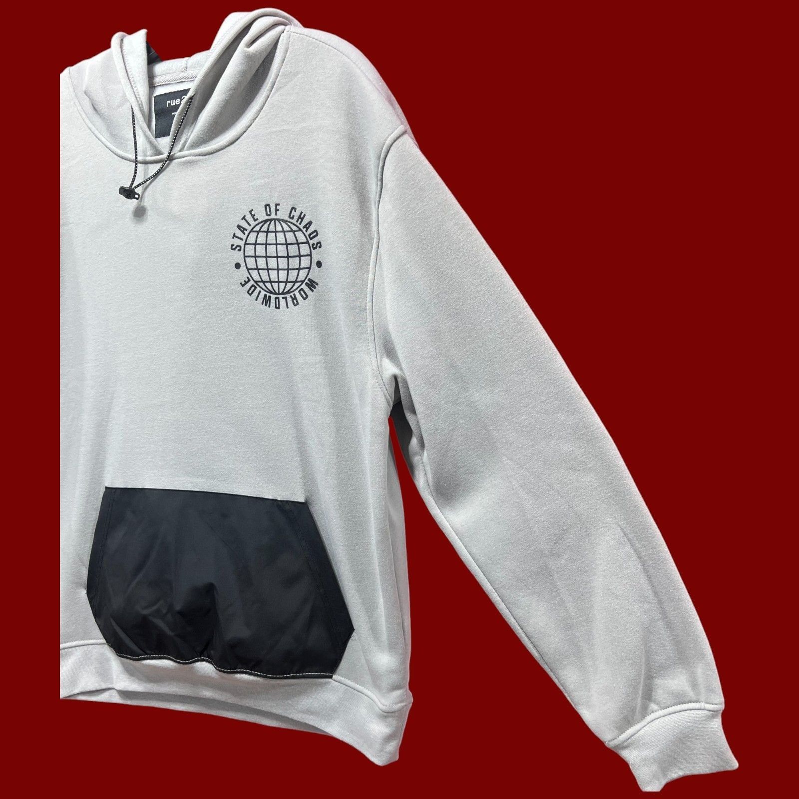 rue21 Rue 21 - Men's Long Sleeve Hooded Sweatshirt - Gray - Small Size US S / EU 44-46 / 1 - 14 Thumbnail