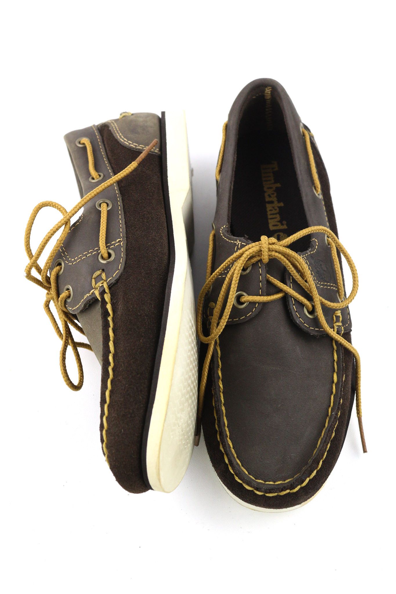 Timberland 26608 UK3.5 Dark Brown Leather Lace Up Shoes 81015 Size US 4 / IT 34 - 6 Thumbnail