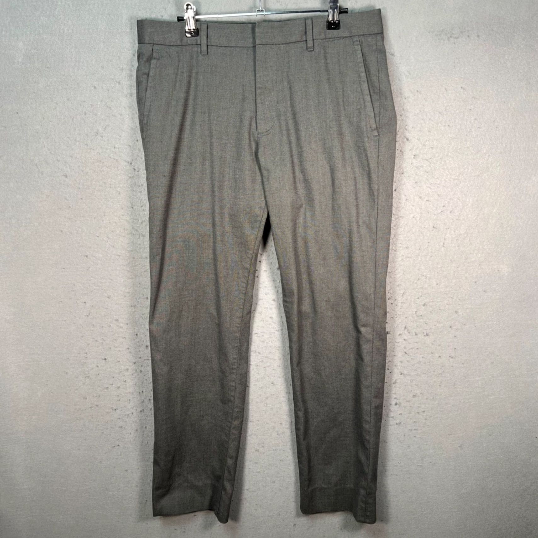Bonobos Bonobos Slim Fit Gray Dress Pants Cotton Blend Men's 32 x 30 Slim Front Flat Front Casual Business Pants Size US 32 / EU 48 - 2 Thumbnail