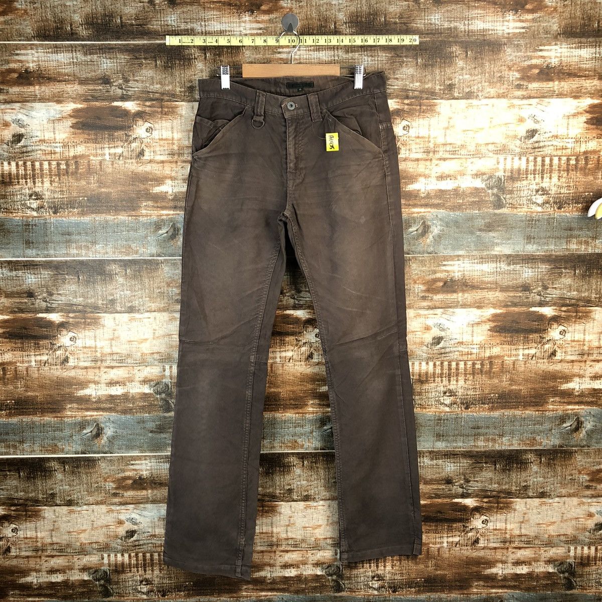 Japanese Brand Cau ooo Brown vintage Casual Pants #A1425 Size US 30 / EU 46 - 1 Thumbnail
