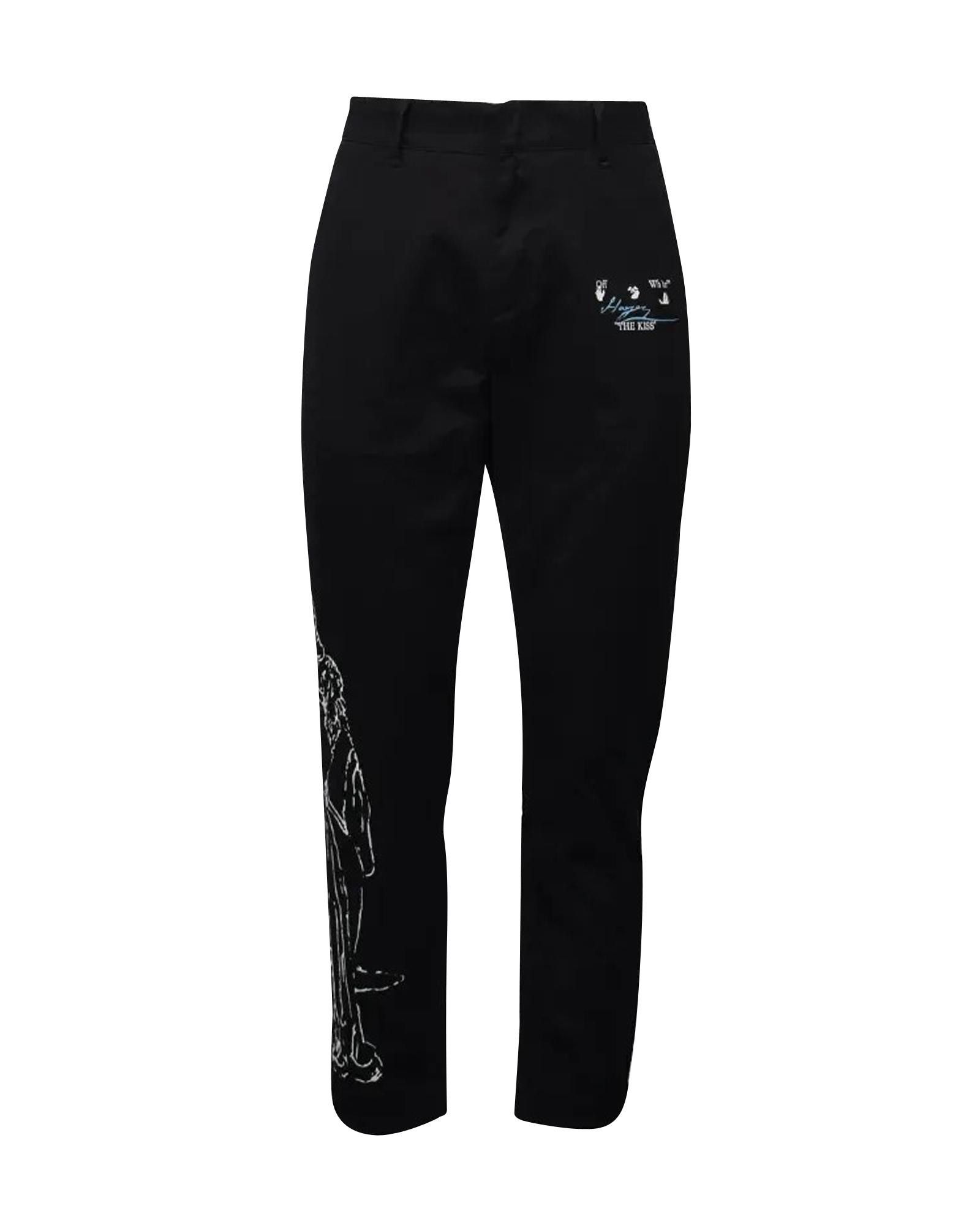 image of Off White The Kiss Belted Chino Pants in Black, Men's (Size 30)