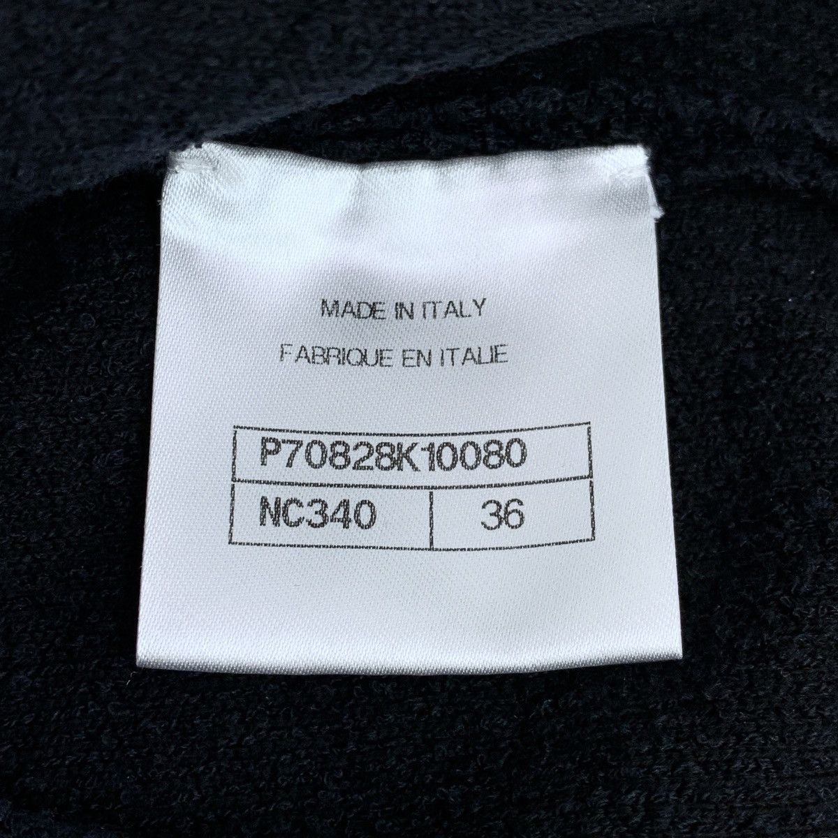 Chanel Chanel Black Logo Embroidered Tweed Crew Neck Knit Size XS / US 0-2 / IT 36-38 - 7 Thumbnail