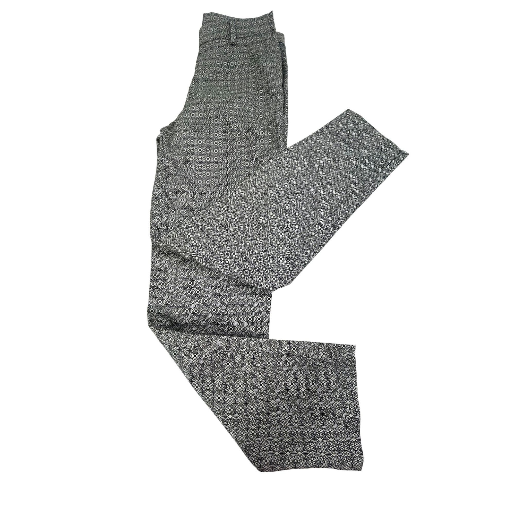H&M H&M Women’s Ankle Pants 6 Black White Geometric Tapered Zip Size 28" / US 6 / IT 42 - 19 Thumbnail