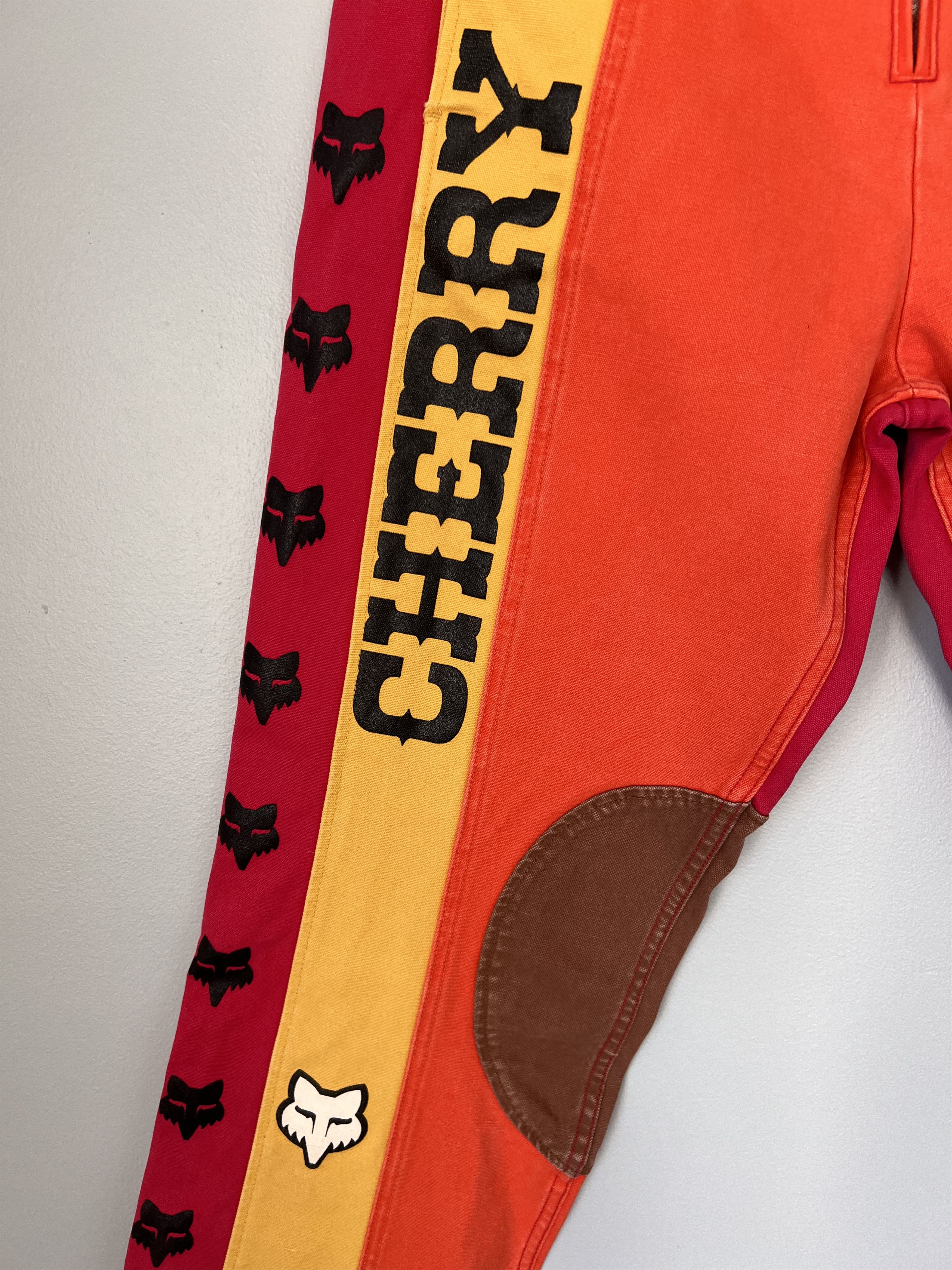 Cherry LA × Fox Racing Cherry LA Fox Racing Moto Pants in Orange Red Size US 34 / EU 50 - 4 Thumbnail