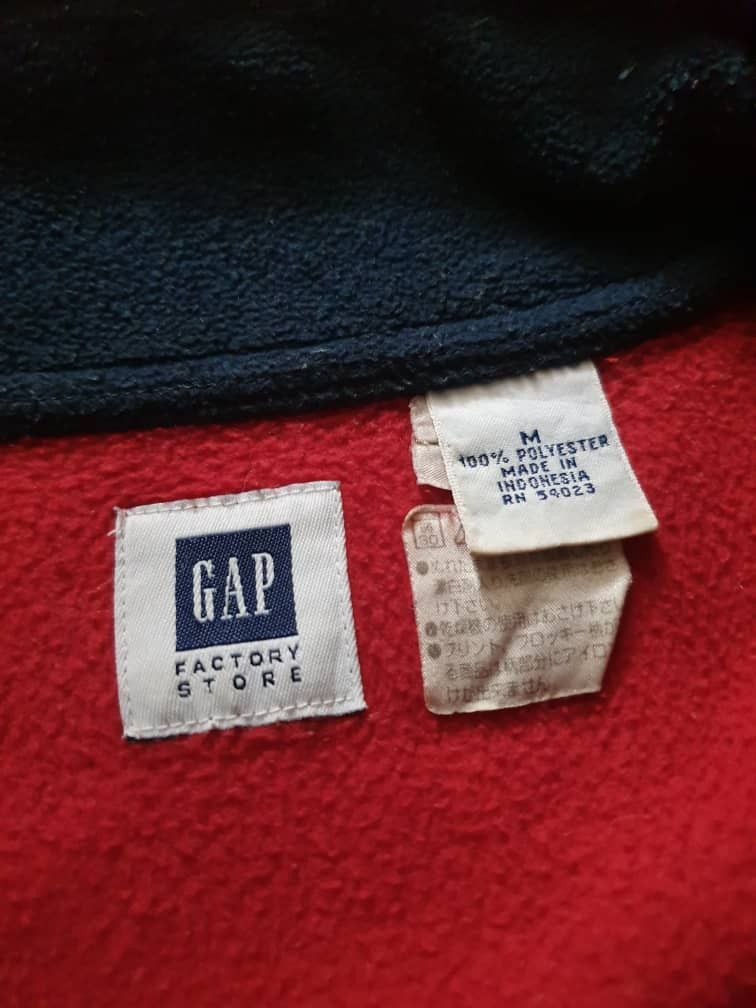 Gap Gap half zipper red colour fleece Sweatshirt Size US L / EU 52-54 / 3 - 2 Thumbnail
