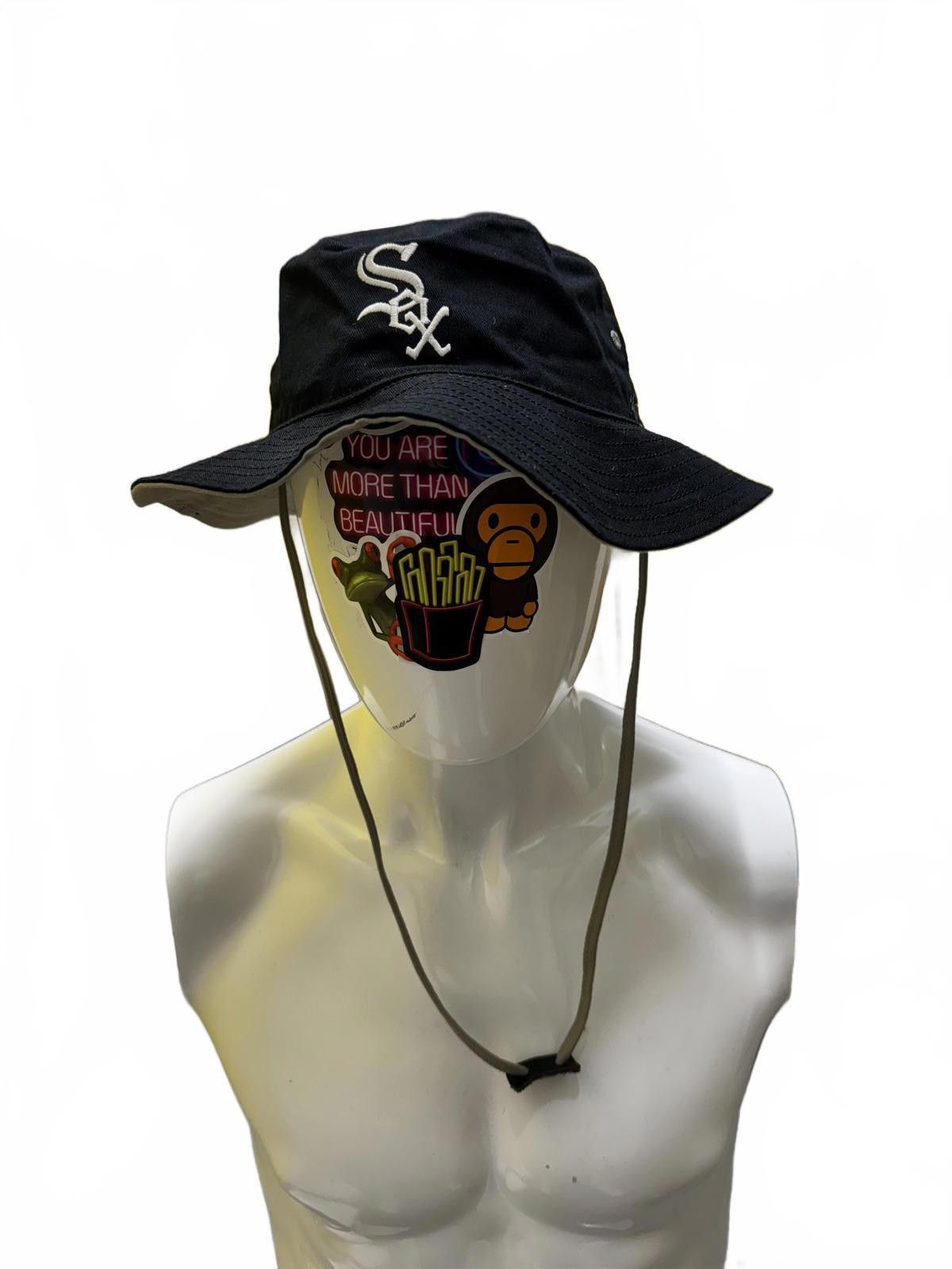 47 Brand Chicago White Sox Black Bucket Hat with Chin Strap Size ONE SIZE - 2 Thumbnail