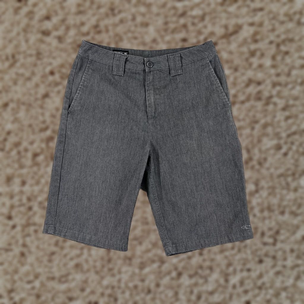 O'Neill O'Neill Shorts Men Gray 28 Denim Chino Heather Relaxed Fit Beach Polyester Blend Size US 28 / EU 44 - 1 Thumbnail