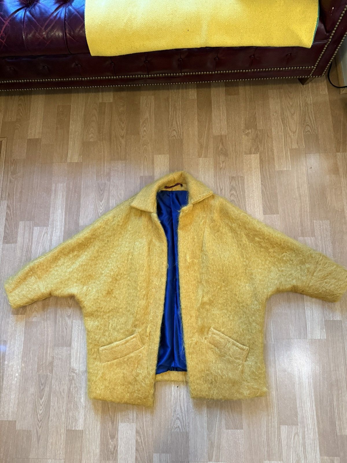 Vintage Vintage Women’s Mohair Overcoat Size XL / US 12-14 / IT 48-50 - 2 Thumbnail