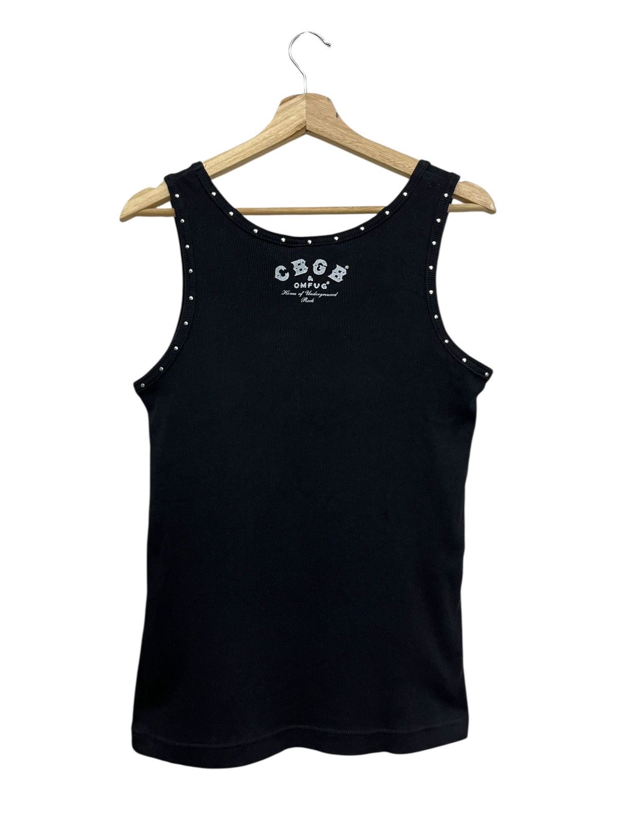 Vintage 💀Vintage CBGB OMFUG HOME OF UNDERGROUND ROCK Skull Tank Top Size M / US 6-8 / IT 42-44 - 4 Thumbnail