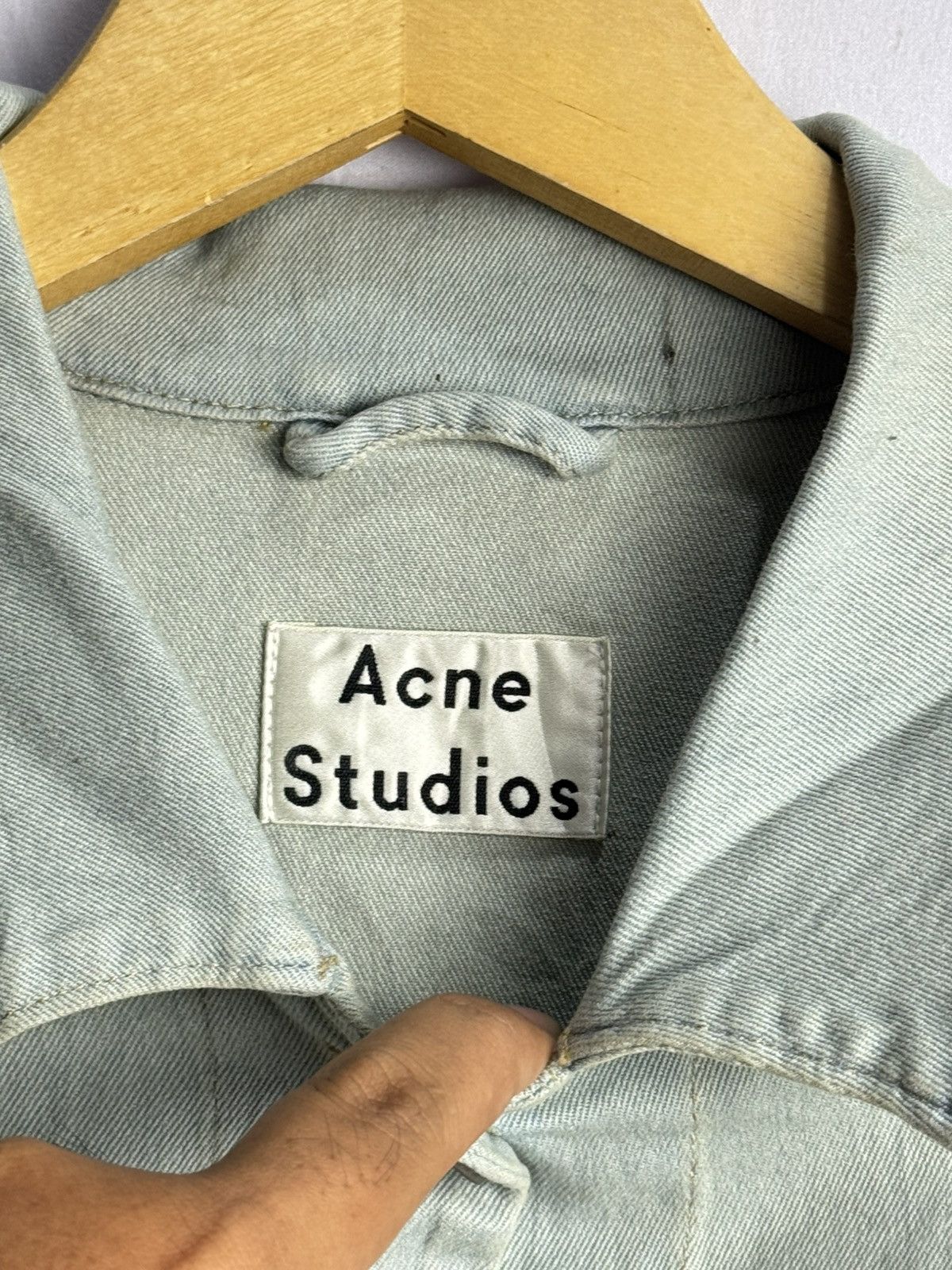 Acne Studios Acne Studios Edith Stretch Denim Jacket Size XS / US 0-2 / IT 36-38 - 5 Thumbnail