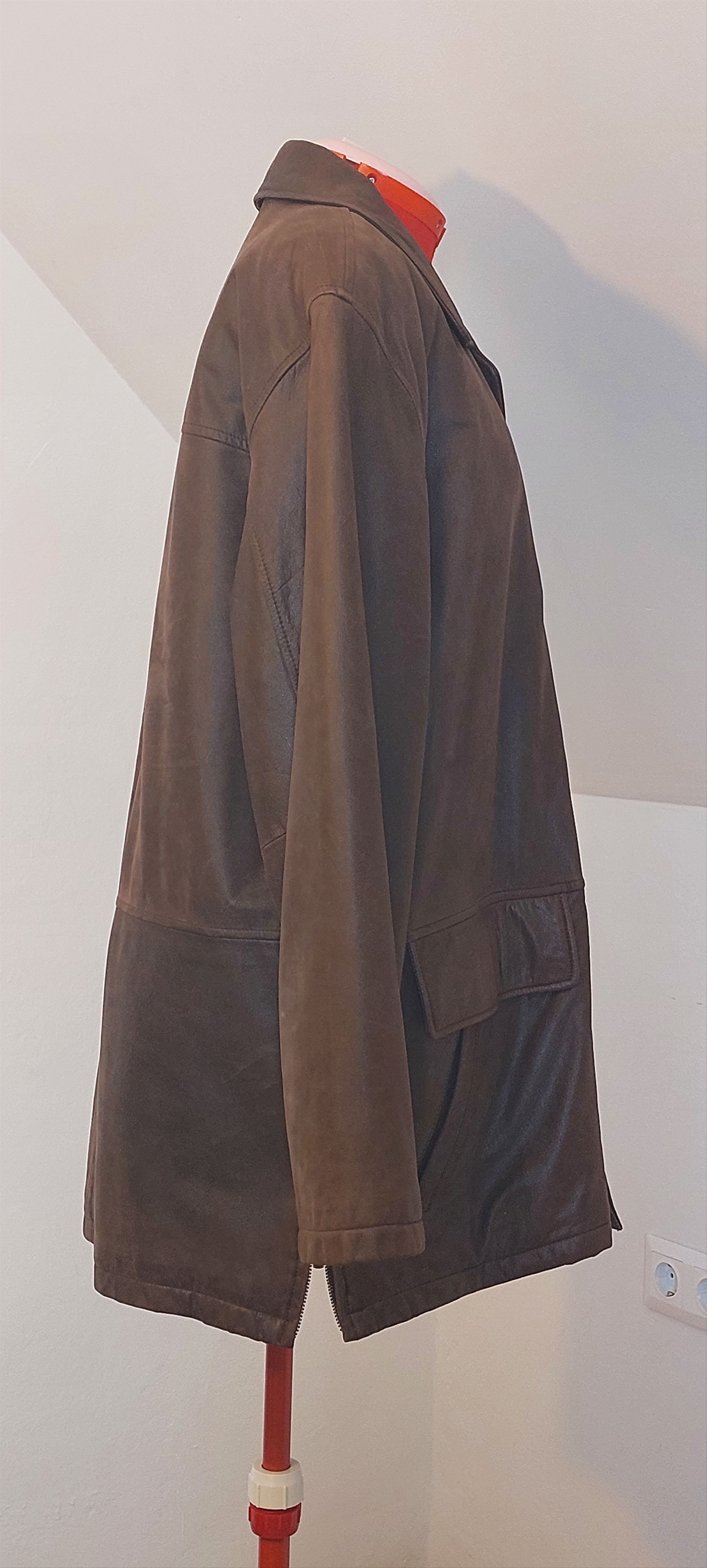 Vintage Vintage Italian Nubuck Leather Blazer Brown EU 54 Size US L / EU 52-54 / 3 - 7 Thumbnail