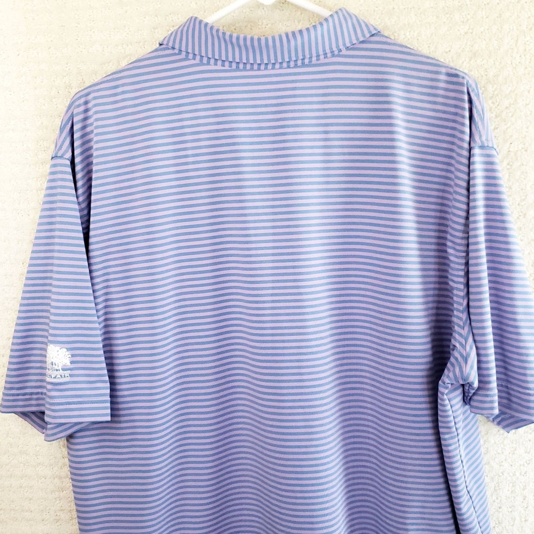 Peter Millar Peter Millar Polo Shirt Men XL Lavender Purple Stripe Summer Comfort Performance Size US XL / EU 56 / 4 - 7 Thumbnail