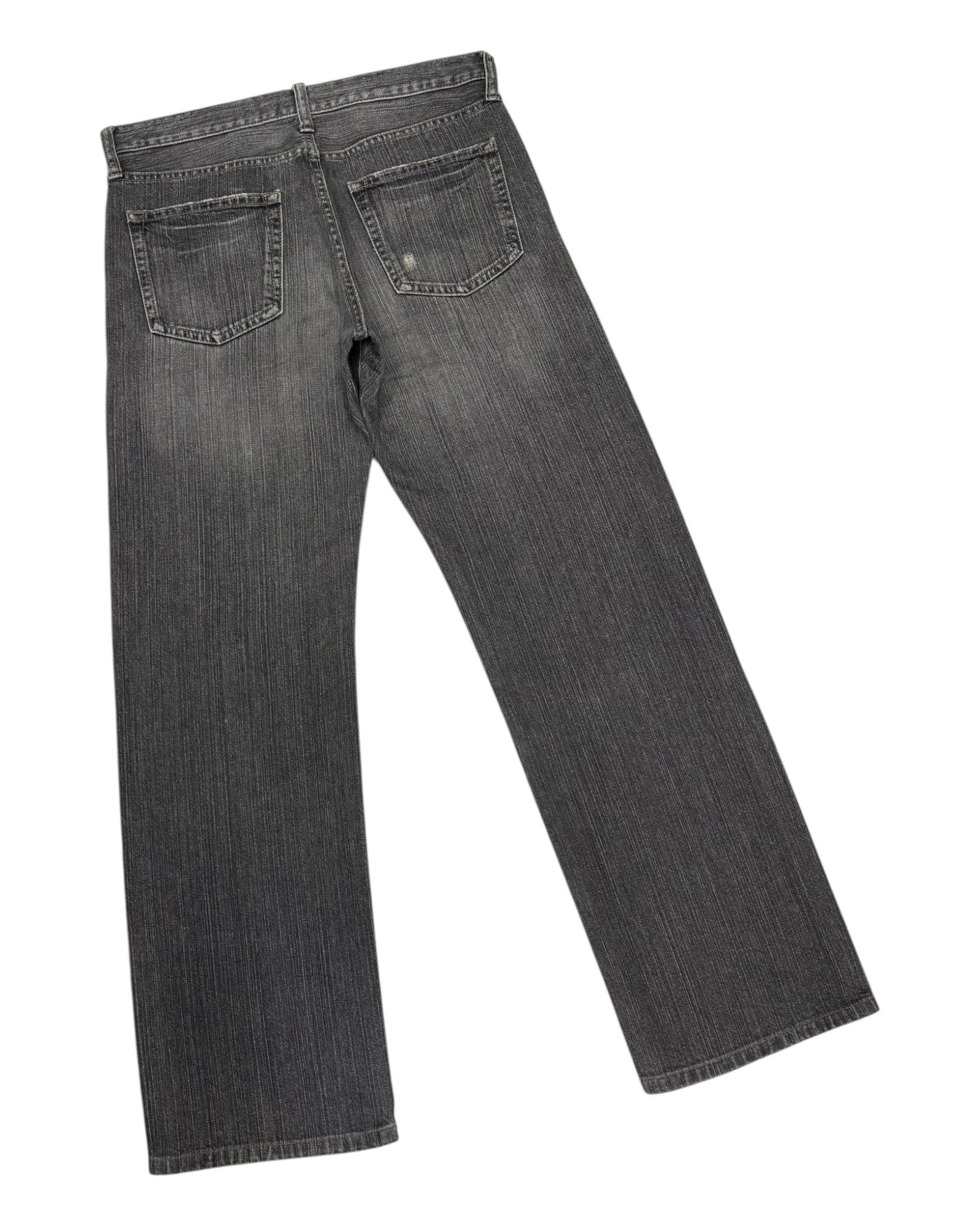Undercover × Uniqlo Vintage Uniqlo Faded Black Baggy Distressed Denim Jeans Size US 33 - 4 Thumbnail
