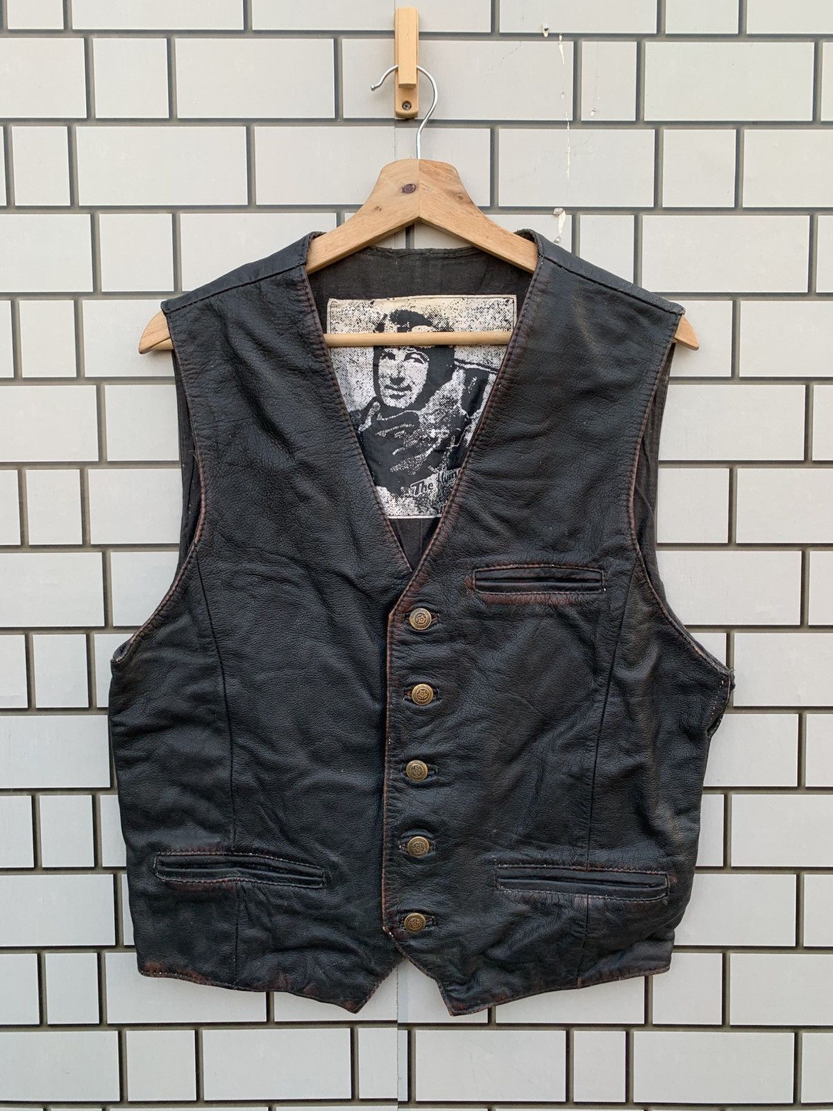 Vintage Vintage ECHT LEDER The Flying Vests Leather Jacket Size US M / EU 48-50 / 2 - 1 Thumbnail