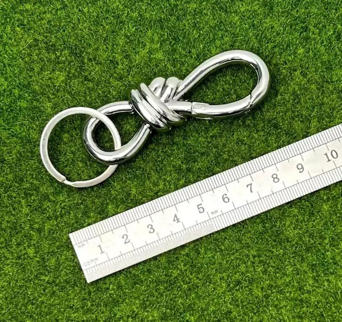 Jewelry Silver Chain Jeans Carabiner Waist Keychains Size ONE SIZE - 3 Thumbnail