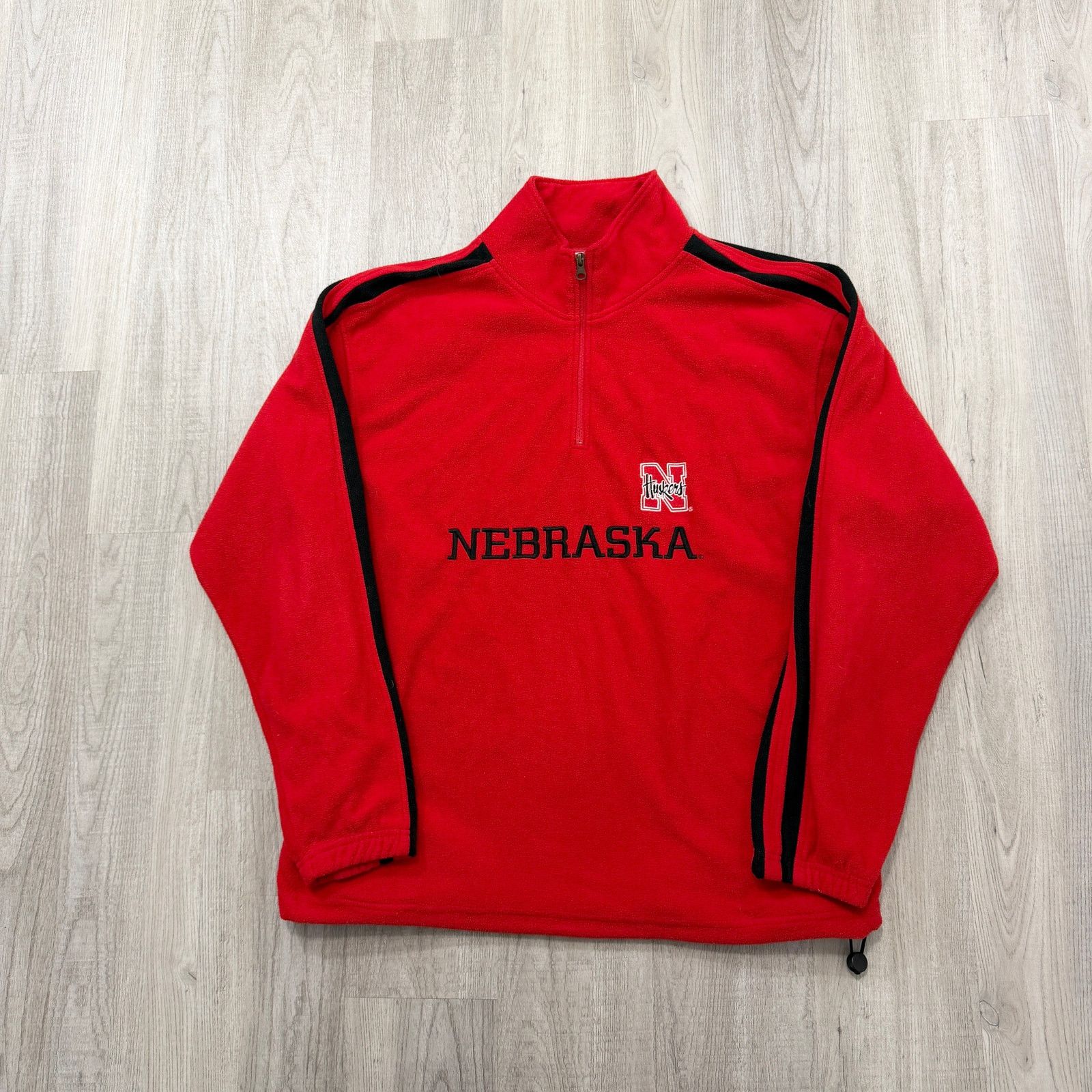 Vintage Vintage Nebraska Cornhuskers 1/4 Zip Fleece Pullover Large Size US L / EU 52-54 / 3 - 1 Thumbnail