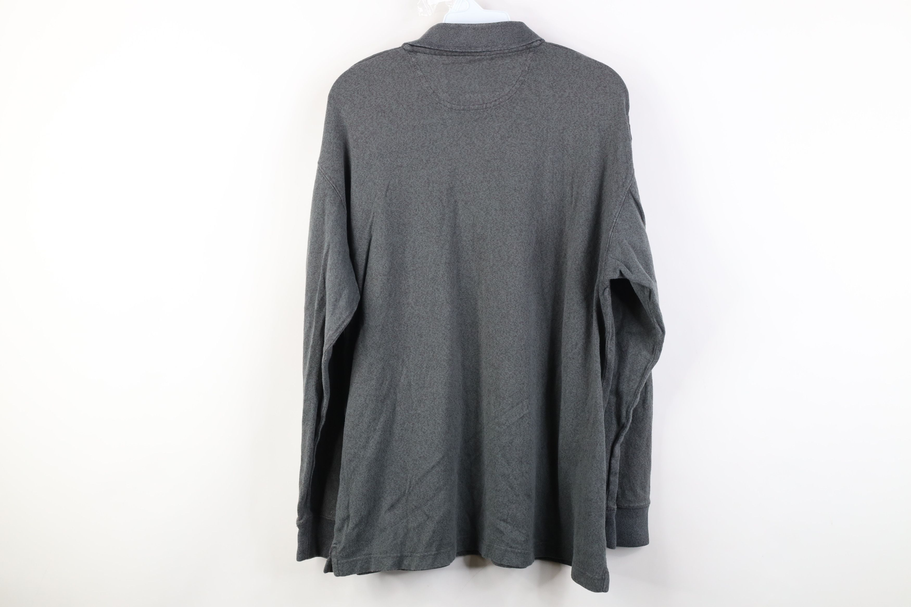 Vintage Vintage 90s Streetwear Long Sleeve Polo Heather Steel Blue Size US L / EU 52-54 / 3 - 9 Thumbnail