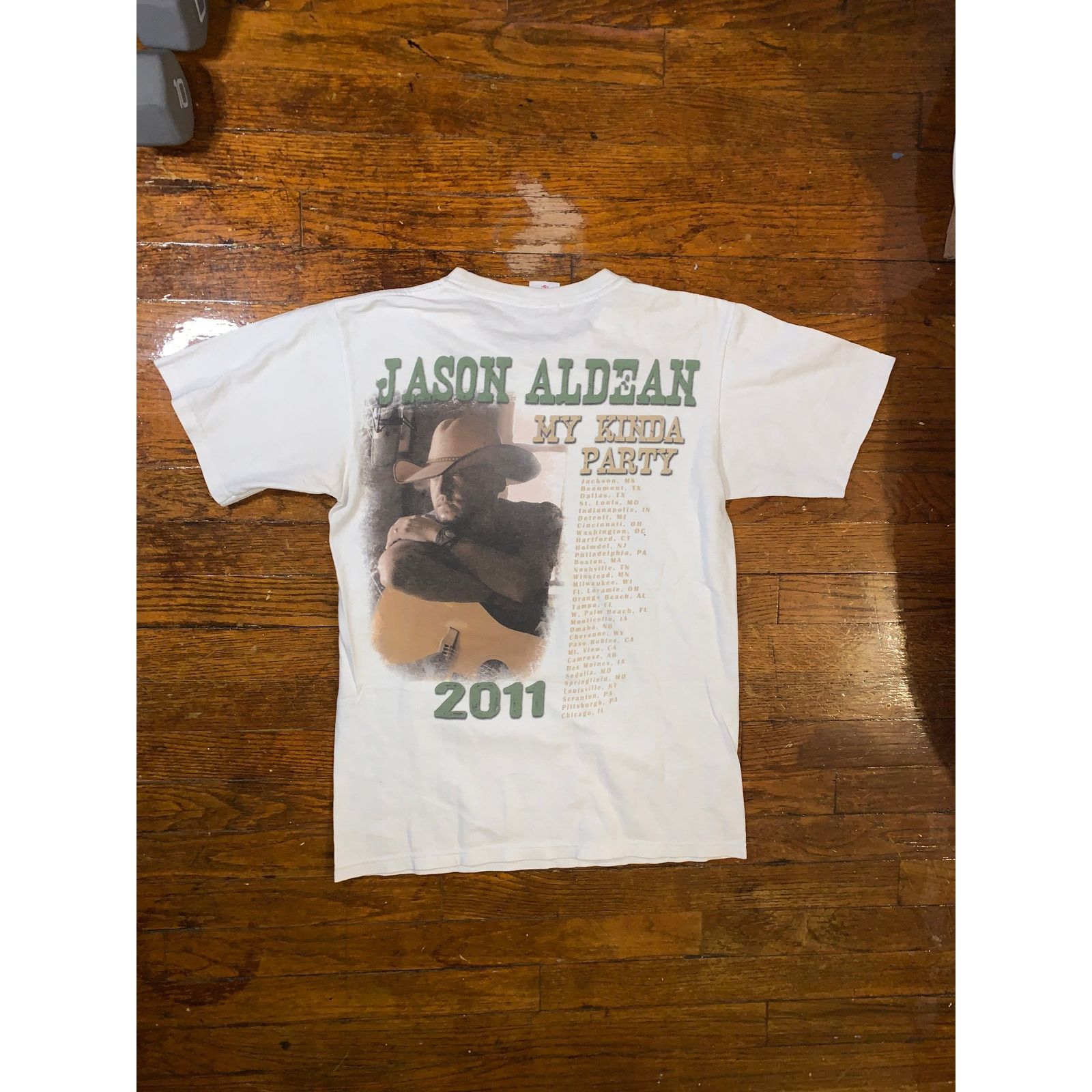 Anvil Jason Aldean My Kinda Party Tour 2011 T Shirt Small Anvil Size US S / EU 44-46 / 1 - 3 Thumbnail