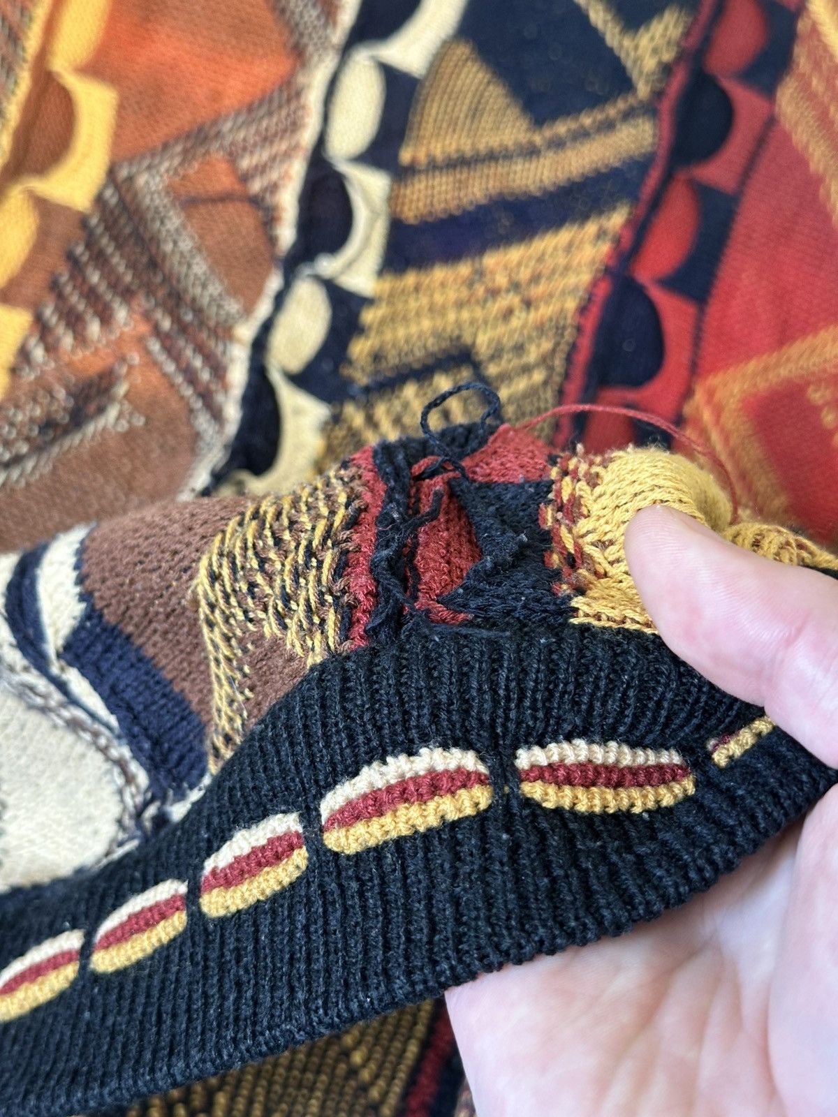 Coogi 🔥 Coogi Style Cable Knit 3D Sweater Italy Pullover 90s Carlo Size US XL / EU 56 / 4 - 5 Thumbnail