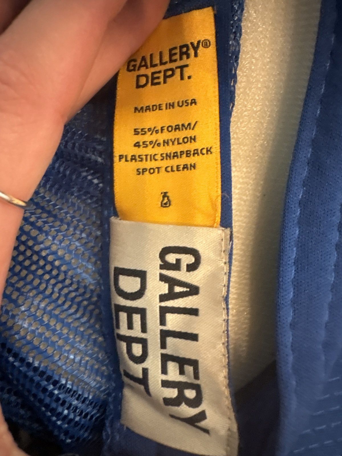 Gallery Dept. Gallery Dept Logo Trucker Hat Blue OS Size ONE SIZE - 5 Thumbnail