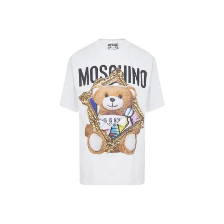 Moschino Oversized Bear Frame Short Sleeve T-Shirt 0079
