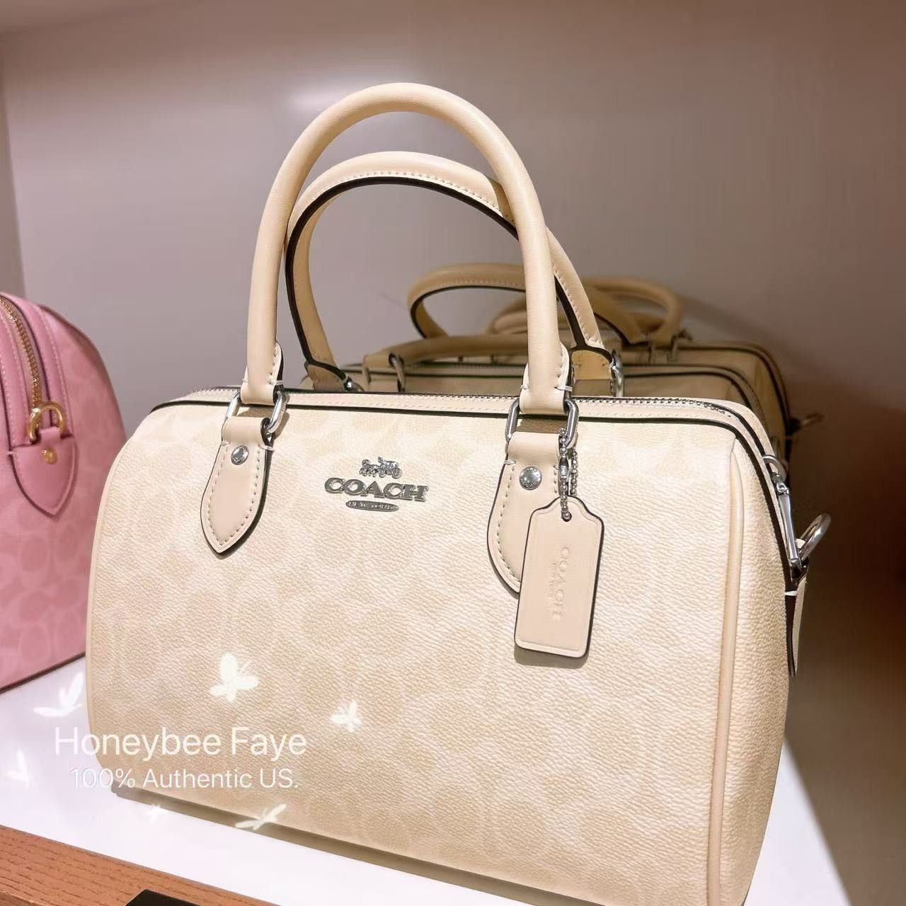 Coach Rowan Satchel Bag In Signature Canvas CV961 Size ONE SIZE - 3 Thumbnail