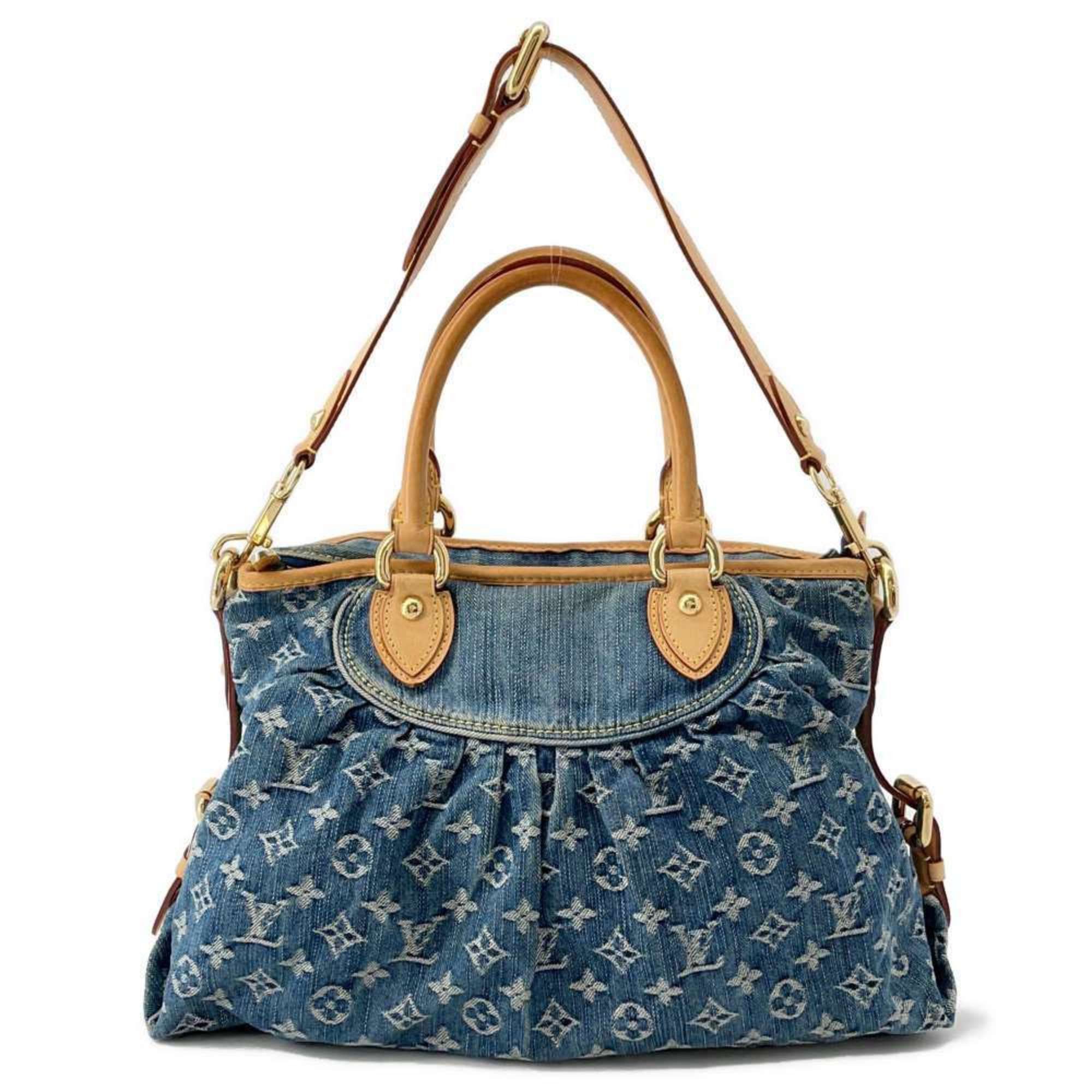 Louis Vuitton Handbag Monogram Denim Neo Cavi Mm M95349 2Way Shoulder Bag in Blue, Women's