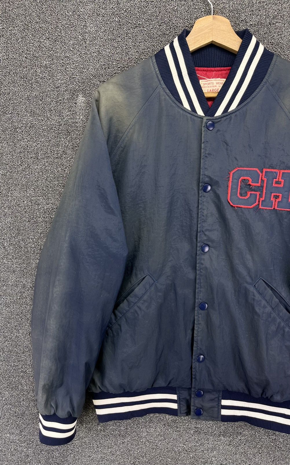Champion Vintage Champion Rare Patchwork Trashed Varsity Jacket Size US L / EU 52-54 / 3 - 7 Thumbnail