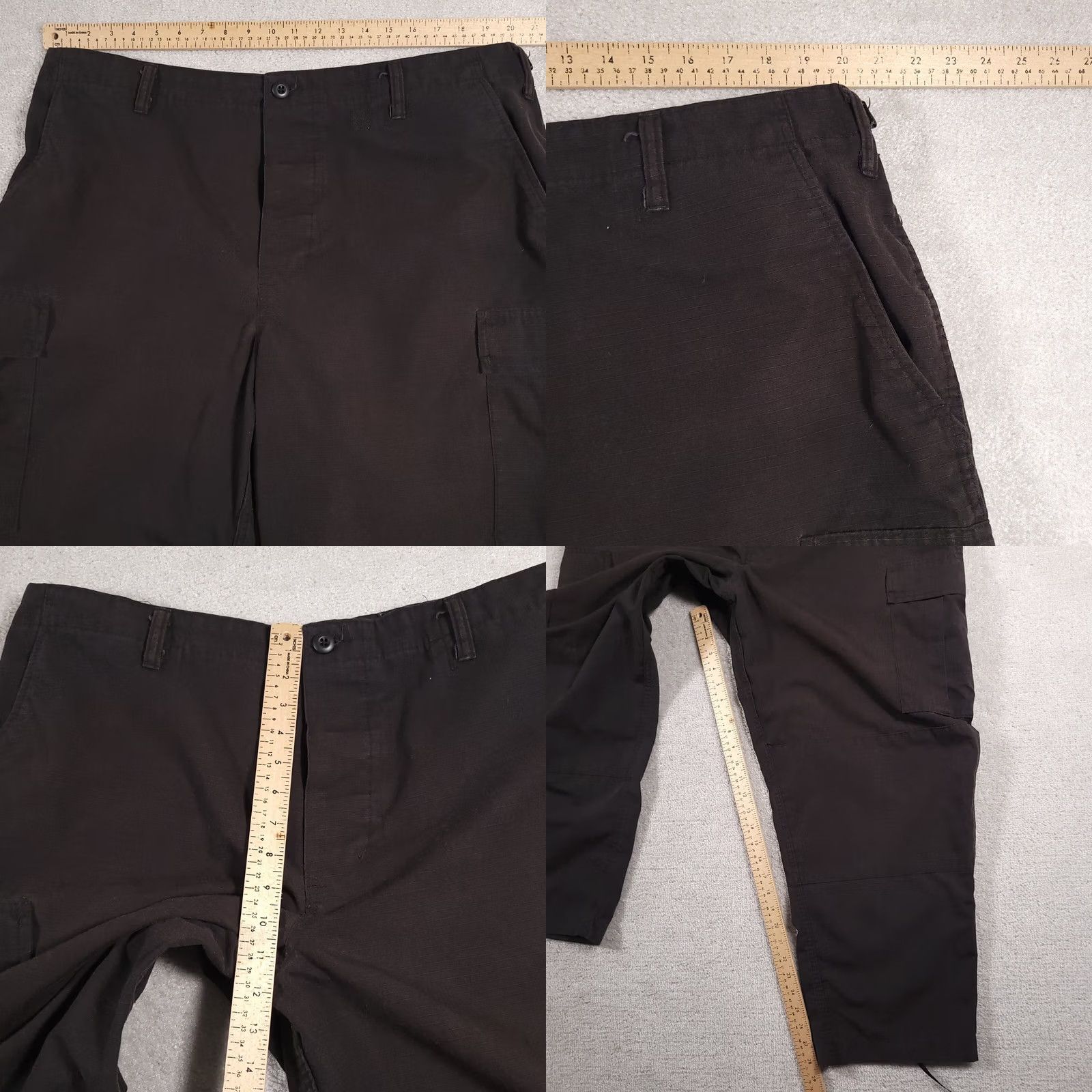 Vintage Galls Straight Leg Ripstop Cargo Pants Mems XL Regular Black Workwear Tactical Mens XL Black Cargo Pants Size US 36 / EU 52 - 8 Thumbnail