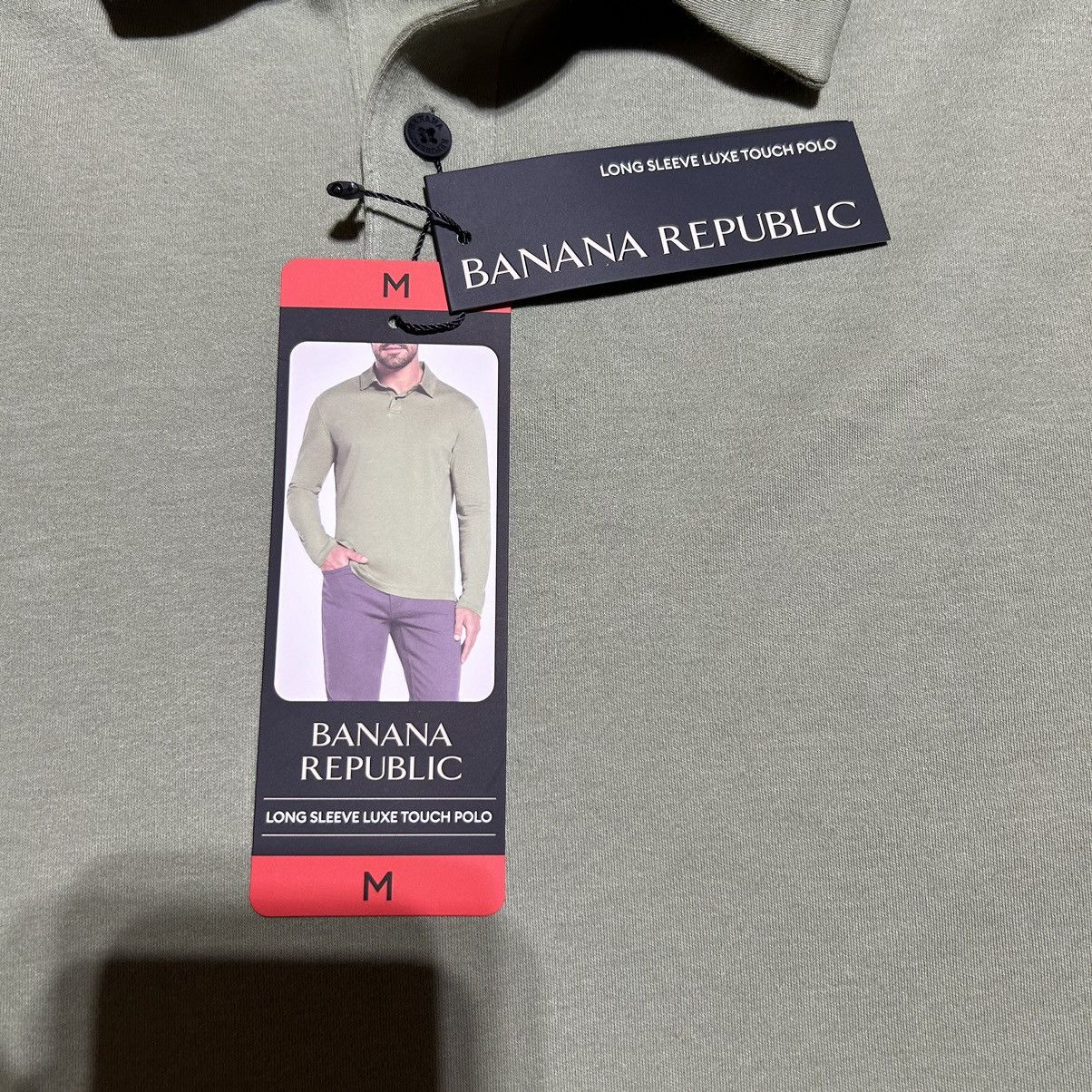 Banana Republic × Designer Banana Republic Luxe Touch Polo Shirt Men's Medium L/S NEW Size US M / EU 48-50 / 2 - 3 Thumbnail
