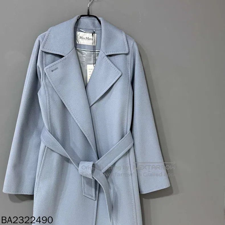 Max Mara Max Mara Light Blue Overcoat Size M / US 6-8 / IT 42-44 - 2 Thumbnail