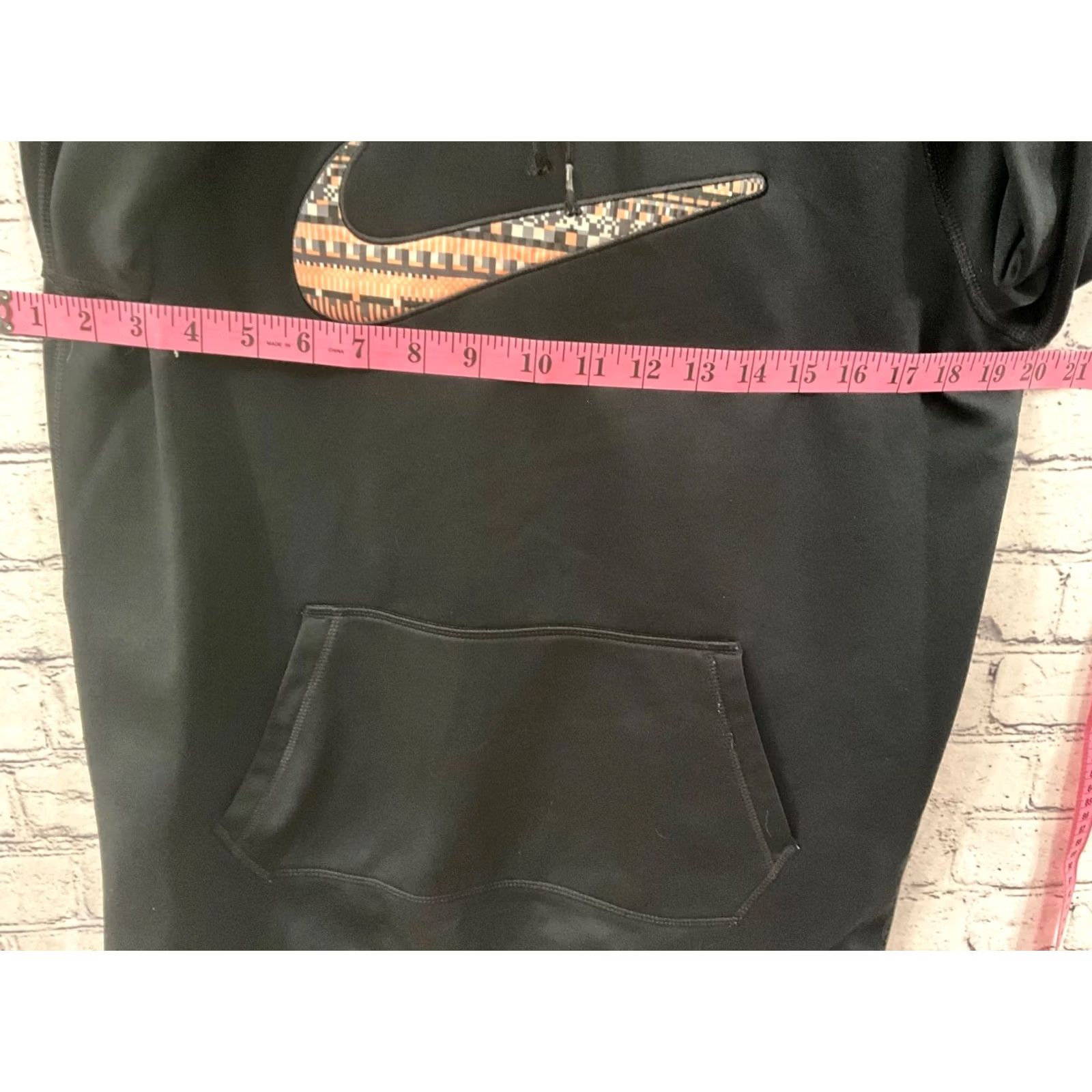 Nike Nike All Time Swoosh Patch Therma Fit Hoodie Sweatshirt M Black Solid Men Pullover Hooded Sweatshirt - Size US M / EU 48-50 / 2 - 6 Thumbnail