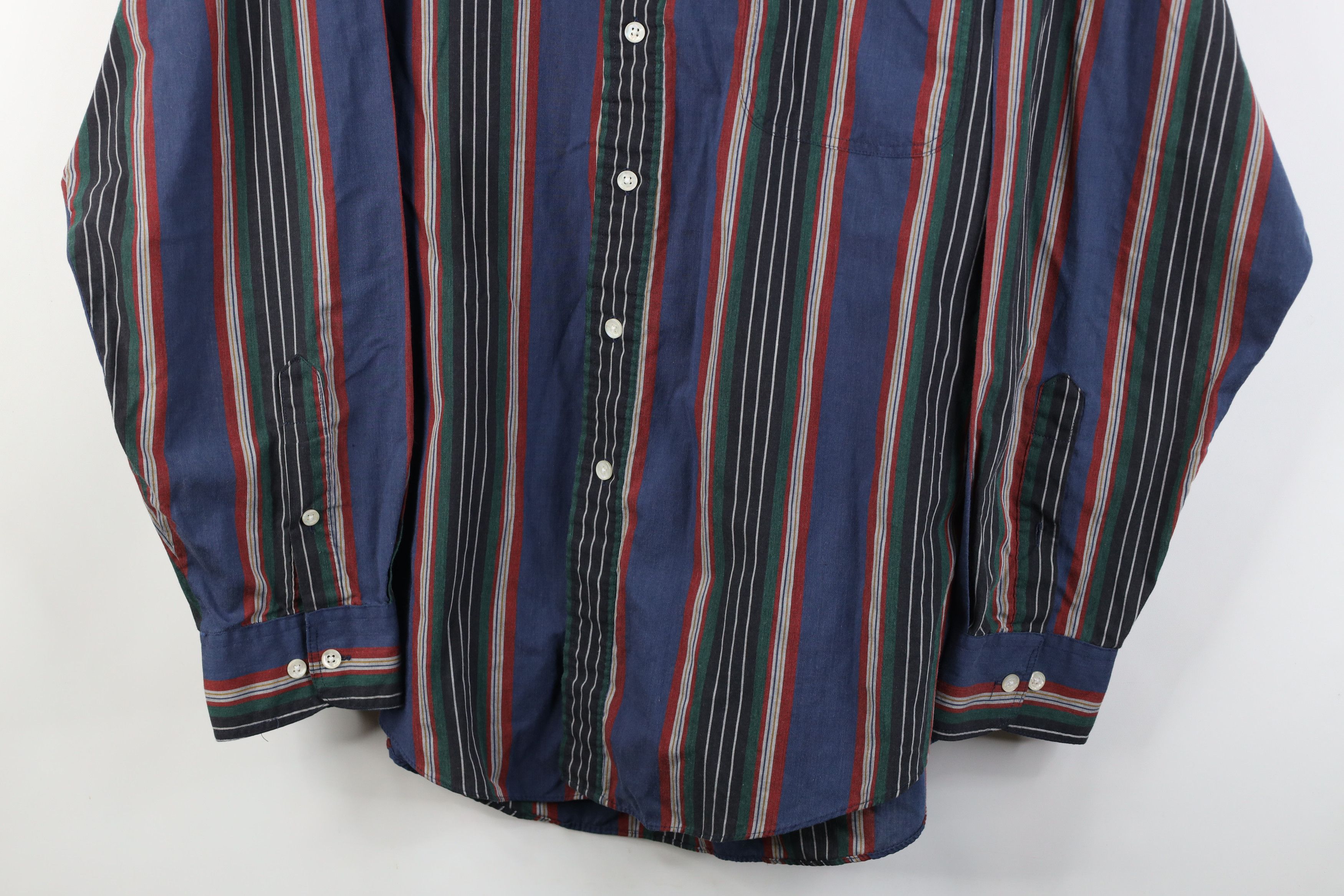 Vintage Vintage 90s Streetwear Block Collared Button Down Shirt Size US L / EU 52-54 / 3 - 3 Thumbnail