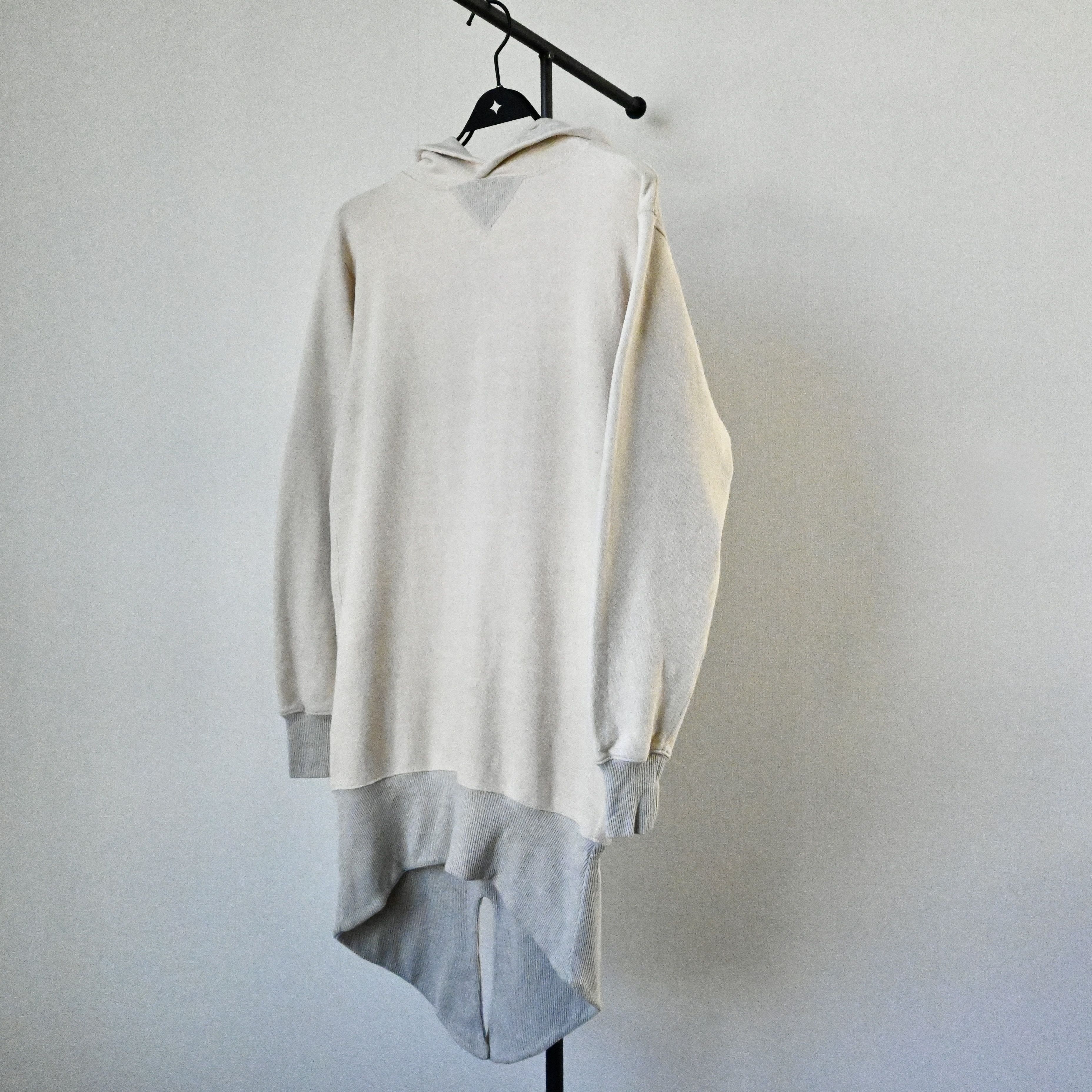Kapital Kapital cotton&hemp French-terry fish tail hoodie, oatmeal Size US S / EU 44-46 / 1 - 1 Thumbnail