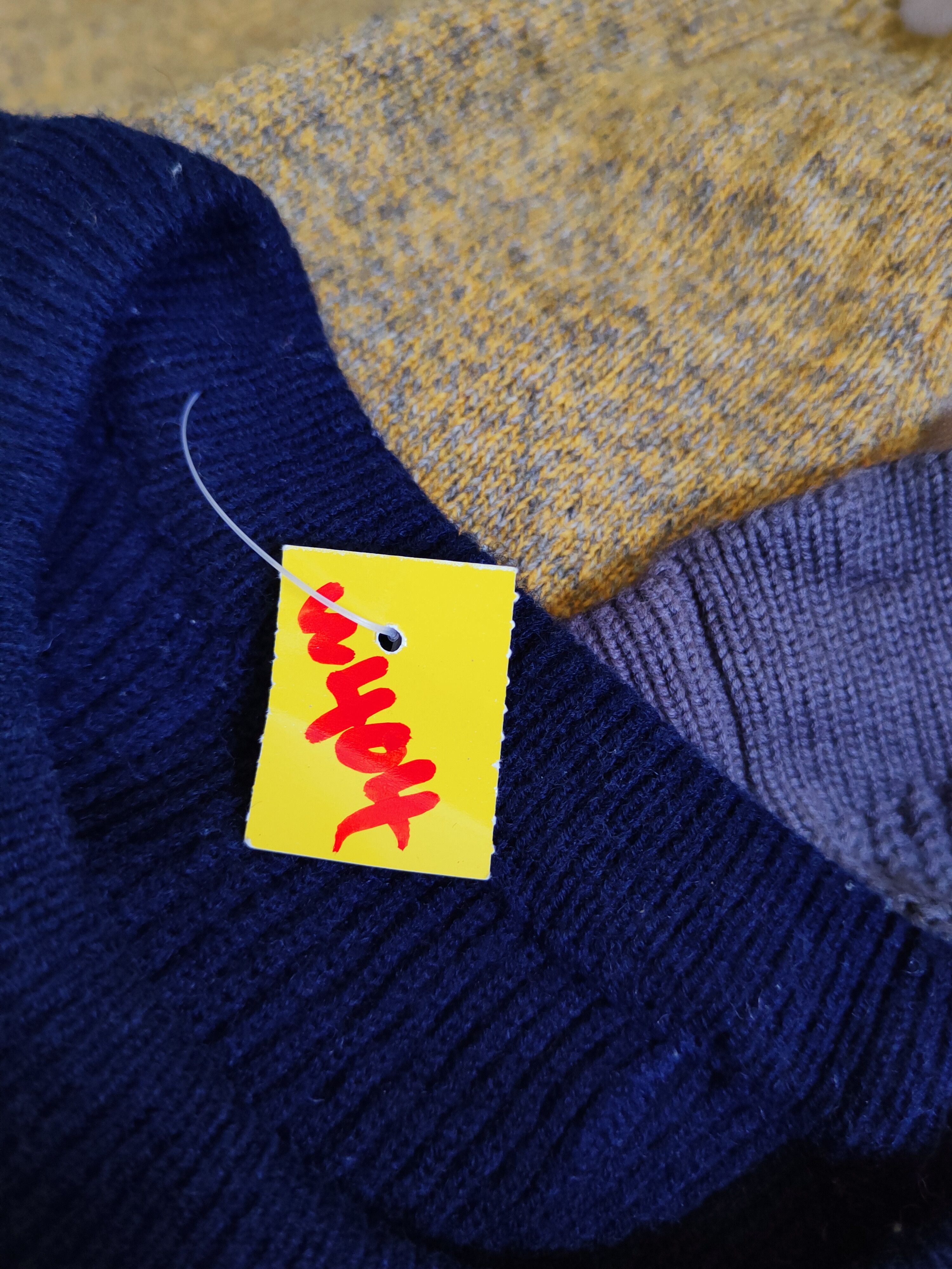 Japanese Brand × Vintage Japanese Brand Navy Knitwear Sweatshirts #W404 Size US L / EU 52-54 / 3 - 10 Thumbnail
