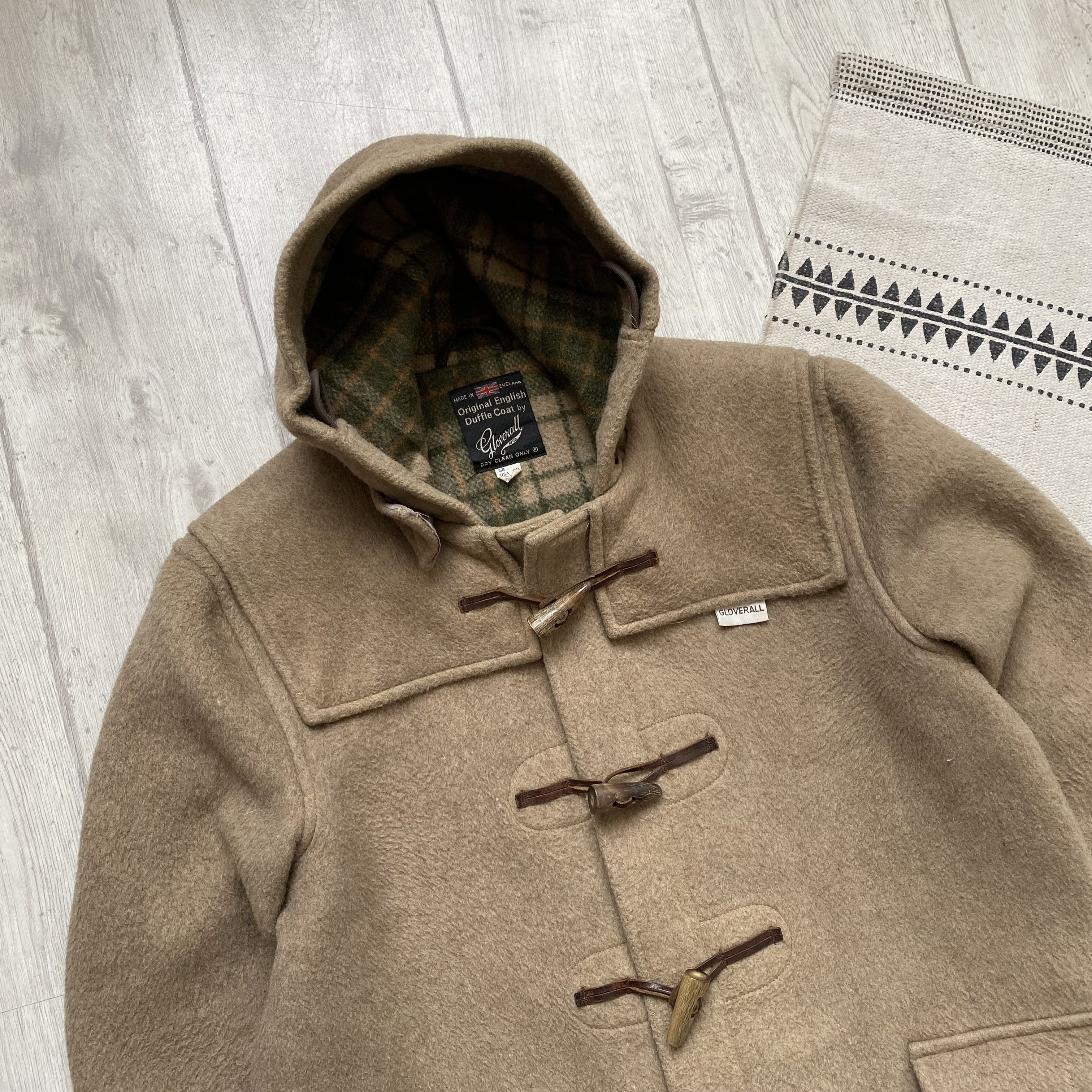 Gloverall Vintage 80s Gloverall duffle coat Overcoat British Style Size US L / EU 52-54 / 3 - 3 Thumbnail