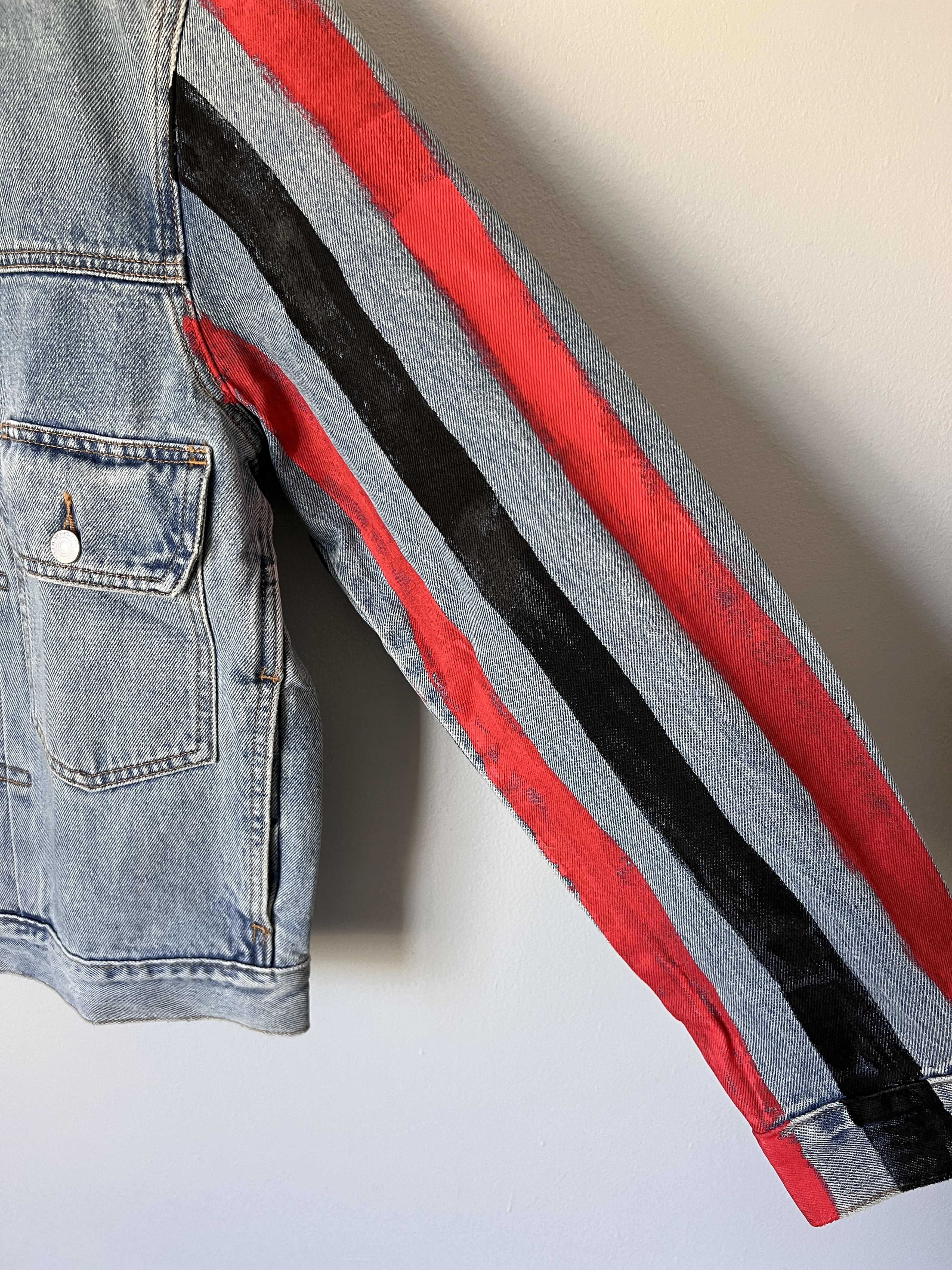 Cactus Plant Flea Market × DENIM TEARS × Levi's Denim Tears CPFM Levi's 4th of July Denim Jacket Size US XL / EU 56 / 4 - 5 Thumbnail