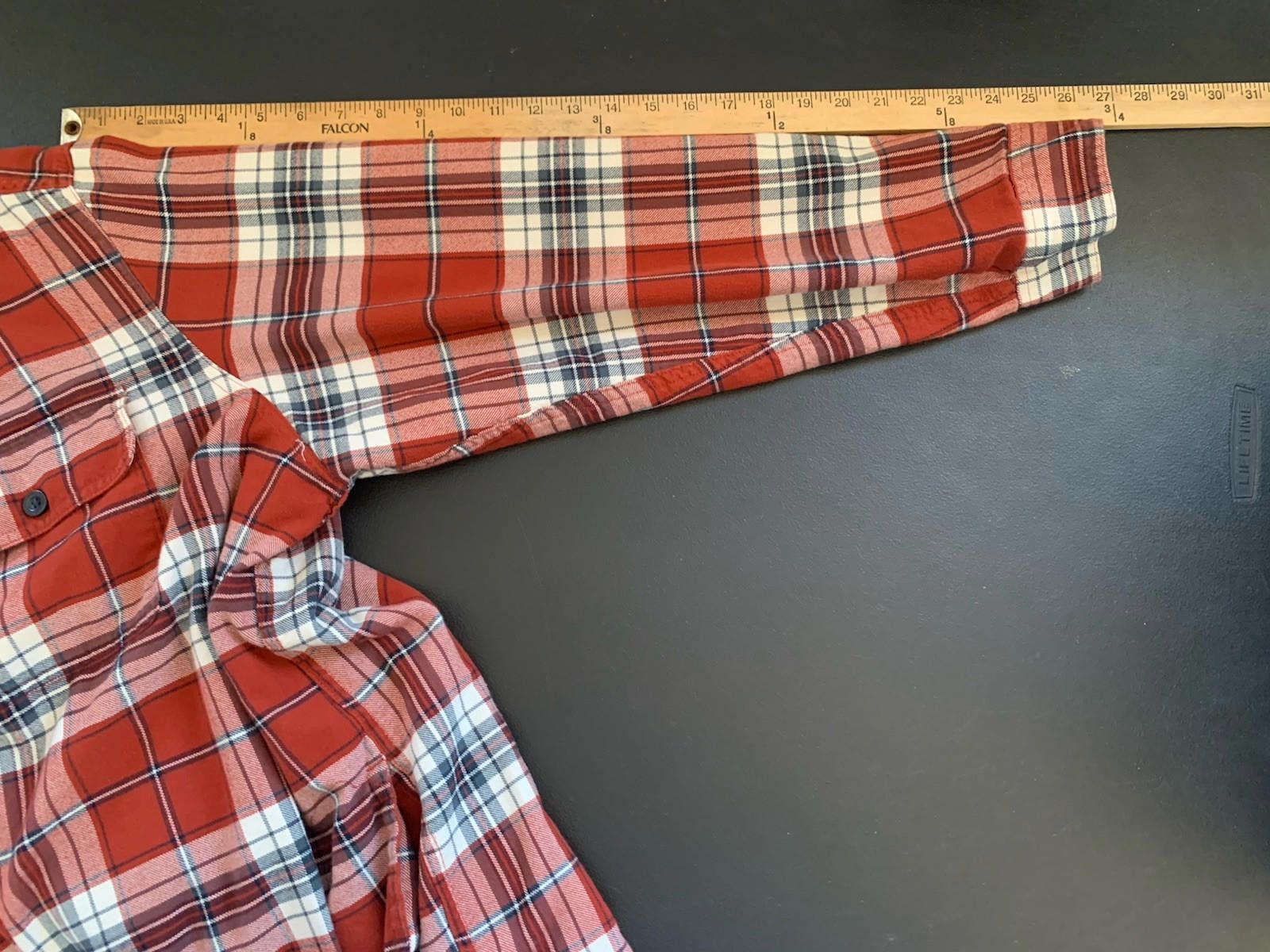 L.L. Bean LL Bean Fleece Lined Flannel Shirt Mens XXL Red Plaid Size US XXL / EU 58 / 5 - 7 Thumbnail