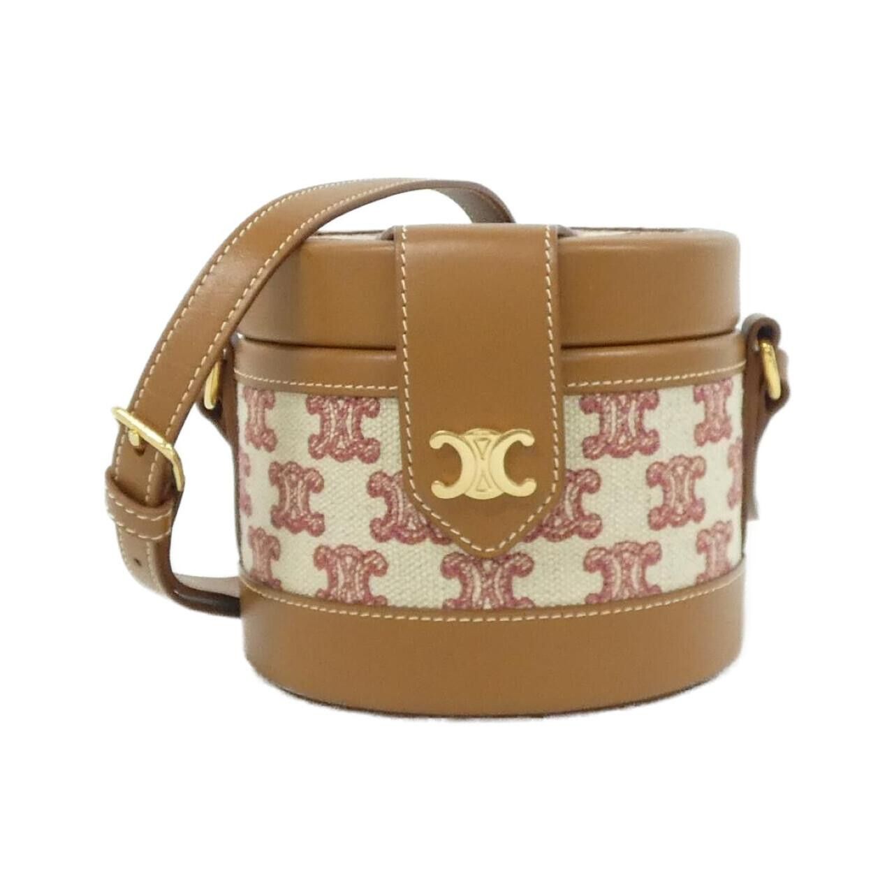 Celine Celine SMALL TAMBOUR Canvas Shoulder Bag Textile Shoulder Bag DUTY FREE for USA