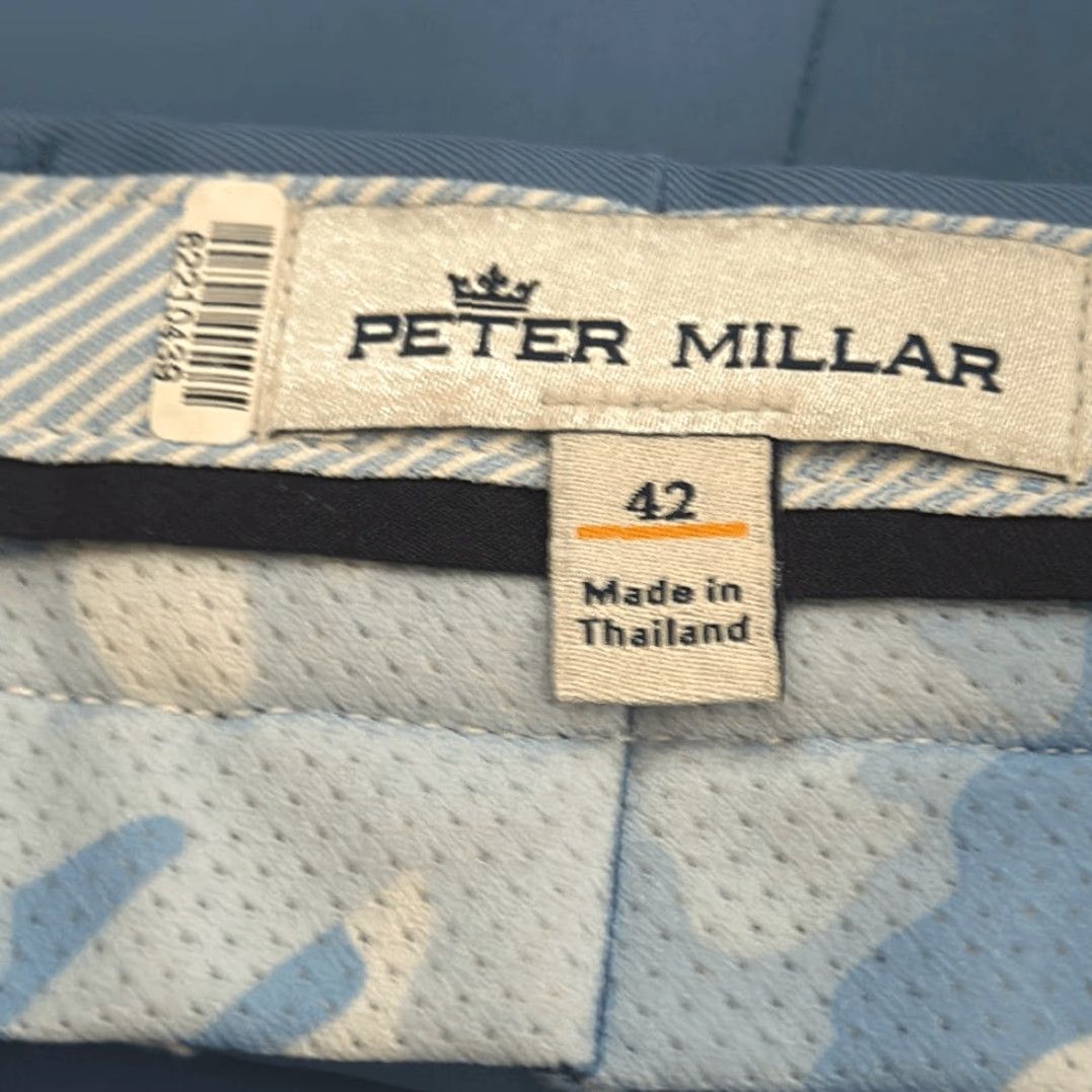Peter Millar Peter Millar Mens Performance Golf Blue Shorts 42 MS20EB82 Size US 42 / EU 58 - 4 Thumbnail