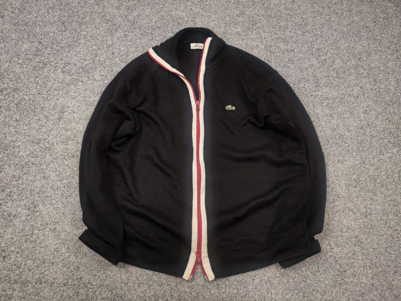 Lacoste Vintage Lacoste Sport Light Knit Full Zip Track Top Pullover Size US S / EU 44-46 / 1 - 2 Thumbnail