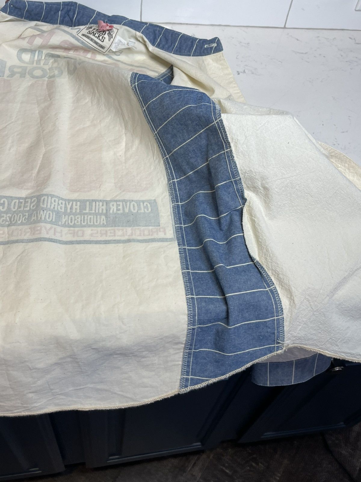Other Vintage Feed Sacks Long Sleeve Button Down Sz M Size US M / EU 48-50 / 2 - 16 Thumbnail