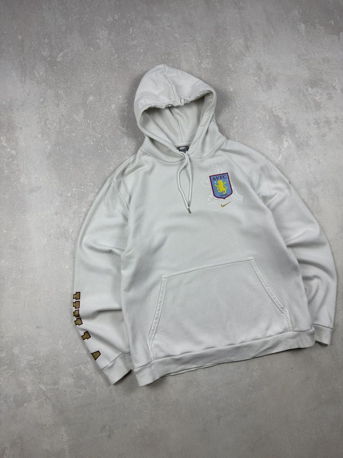 Nike Vintage Nike 00s Aston Villa FC Football Hoodie Soccer Size US L / EU 52-54 / 3 - 2 Thumbnail