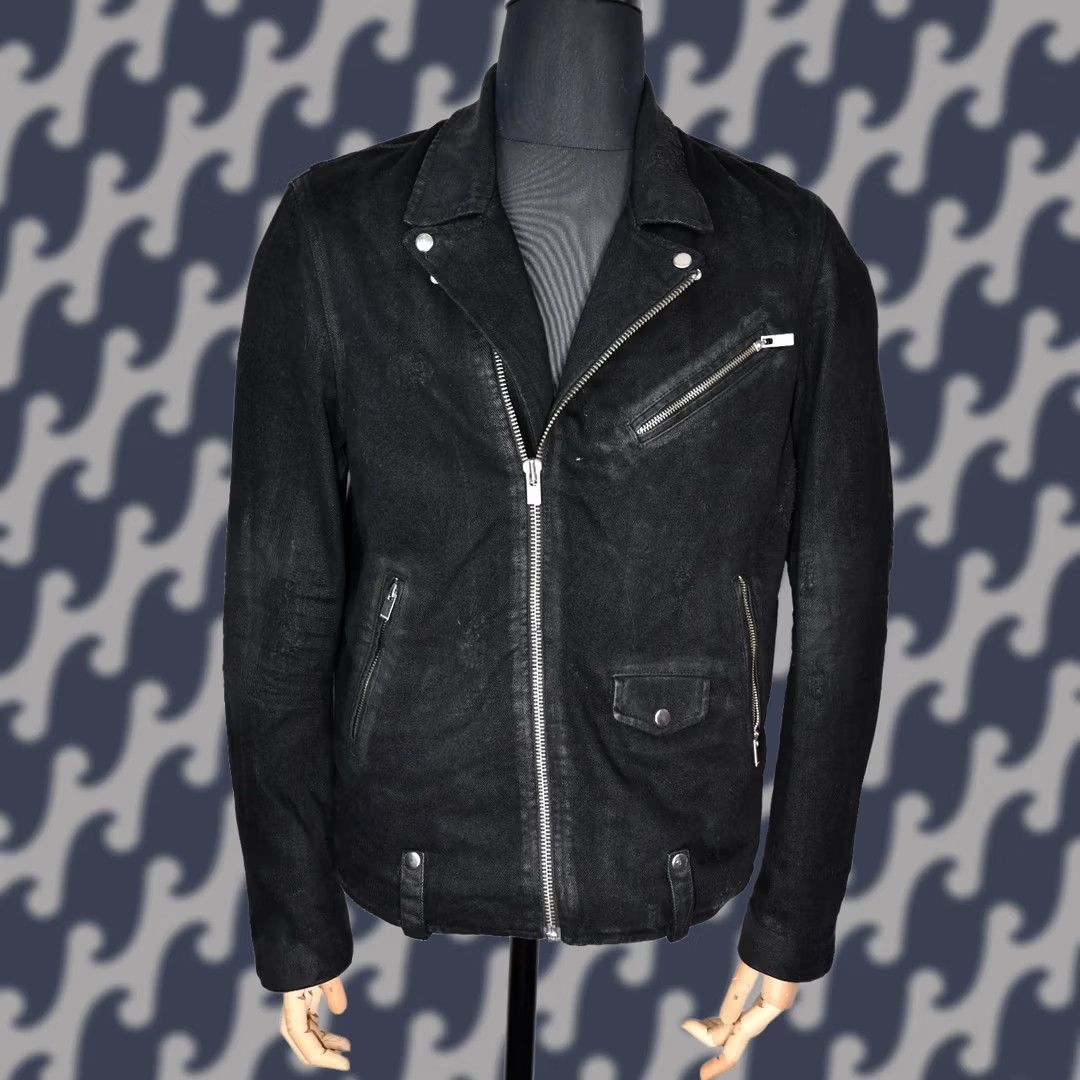 The Kooples The Kooples Jacket Biker Cotton Black L Mens Size US 33 - 1 Thumbnail
