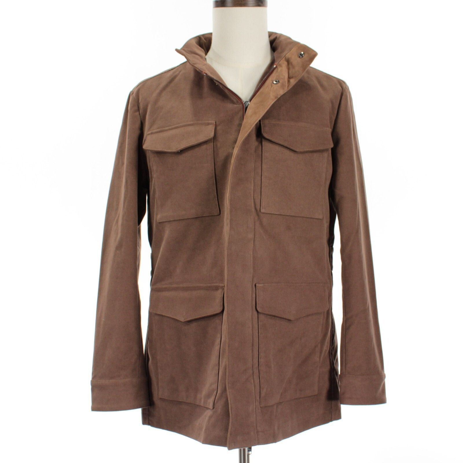 Luciano Barbera Luciano Barbera Jacket Size M US In Brown Cotton Size US M / EU 48-50 / 2 - 1 Thumbnail